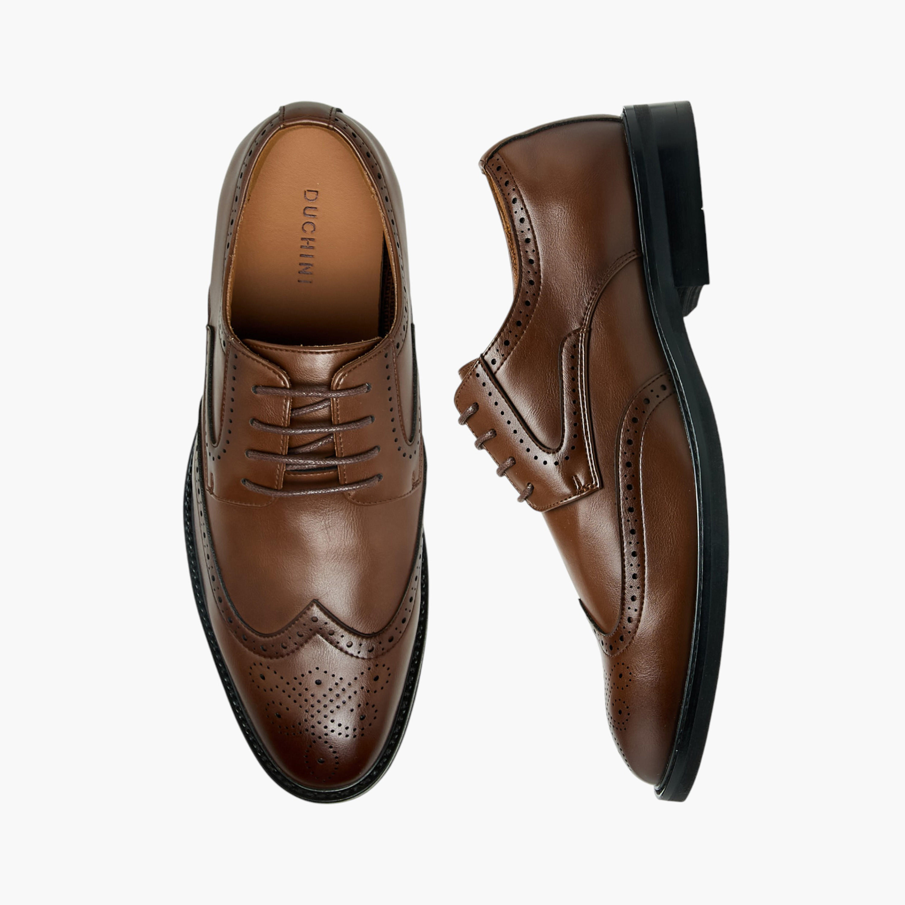 Duchini Men Lace-Up Derby Shoes-men-shoes-formalshoes-image-1
