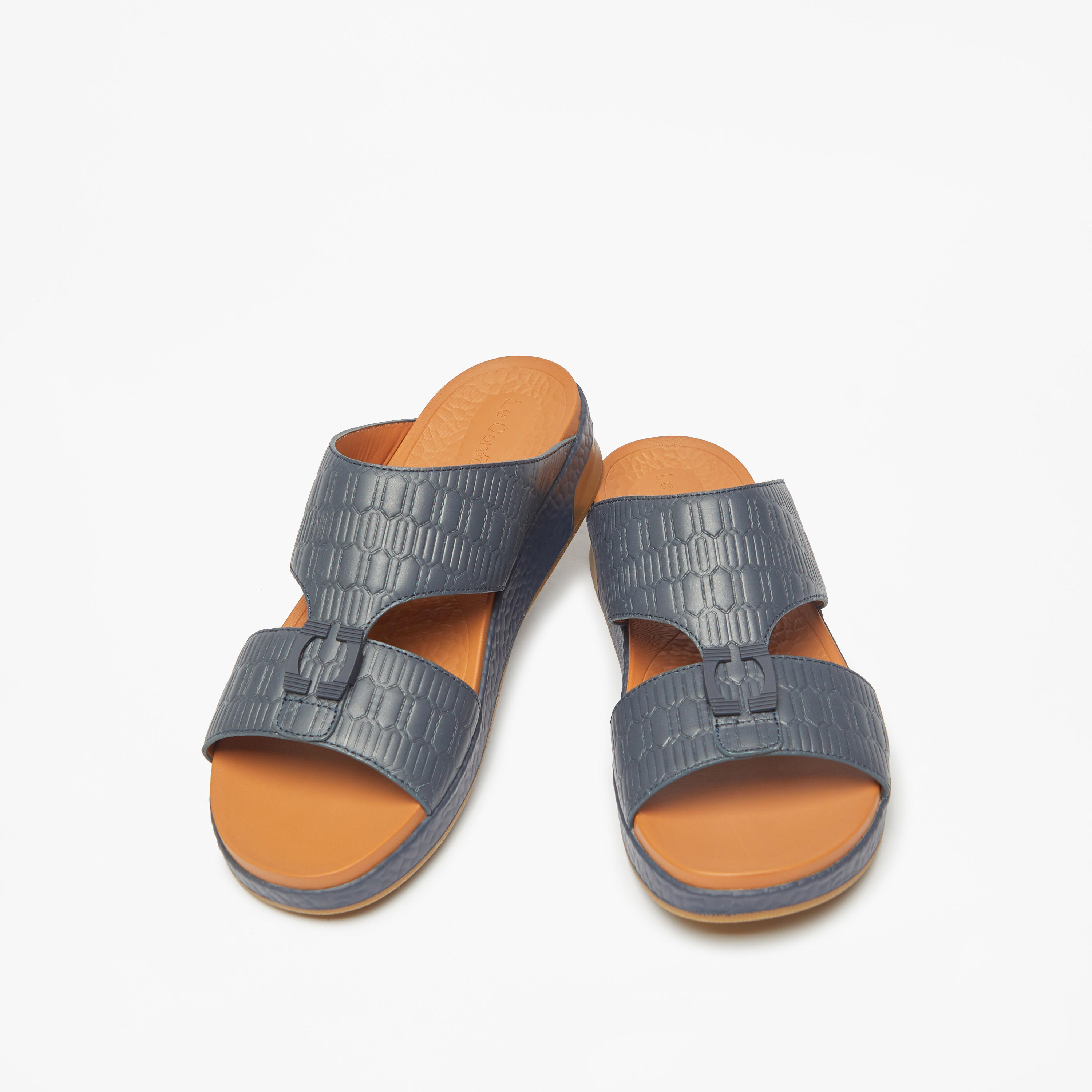 Le Confort Textured Slip-On Arabic Sandals-men-shoes-sandals-image-3