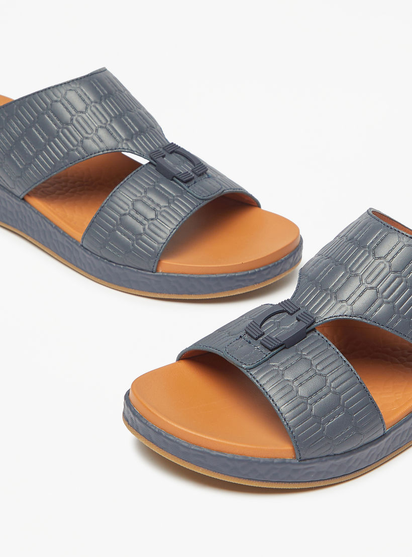 Le Confort Textured Slip-On Arabic Sandals-men-shoes-sandals-image-4
