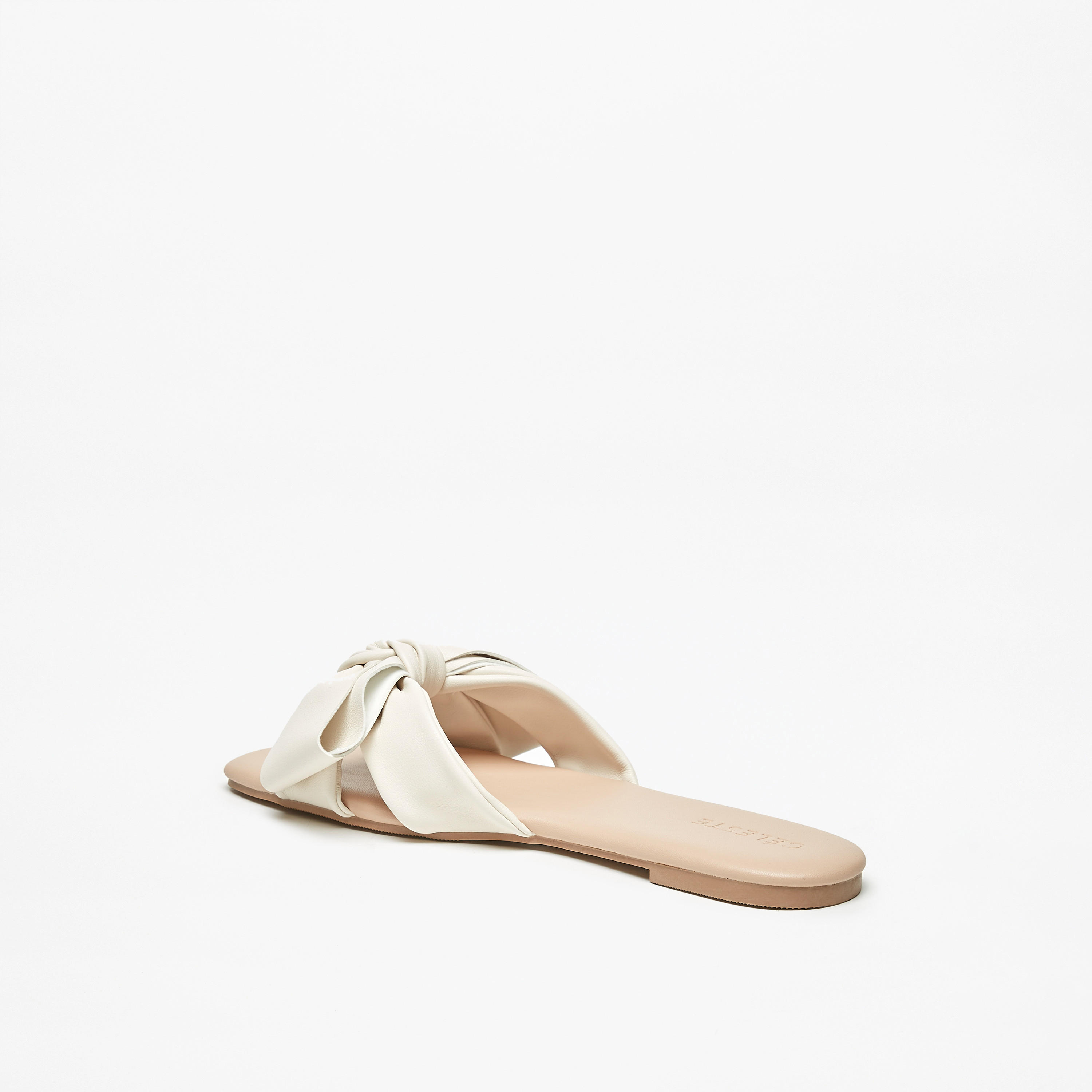 Celeste Women's Bow Accent Slip-On Flat Sandals-women-shoes-flats-sandals-image-2