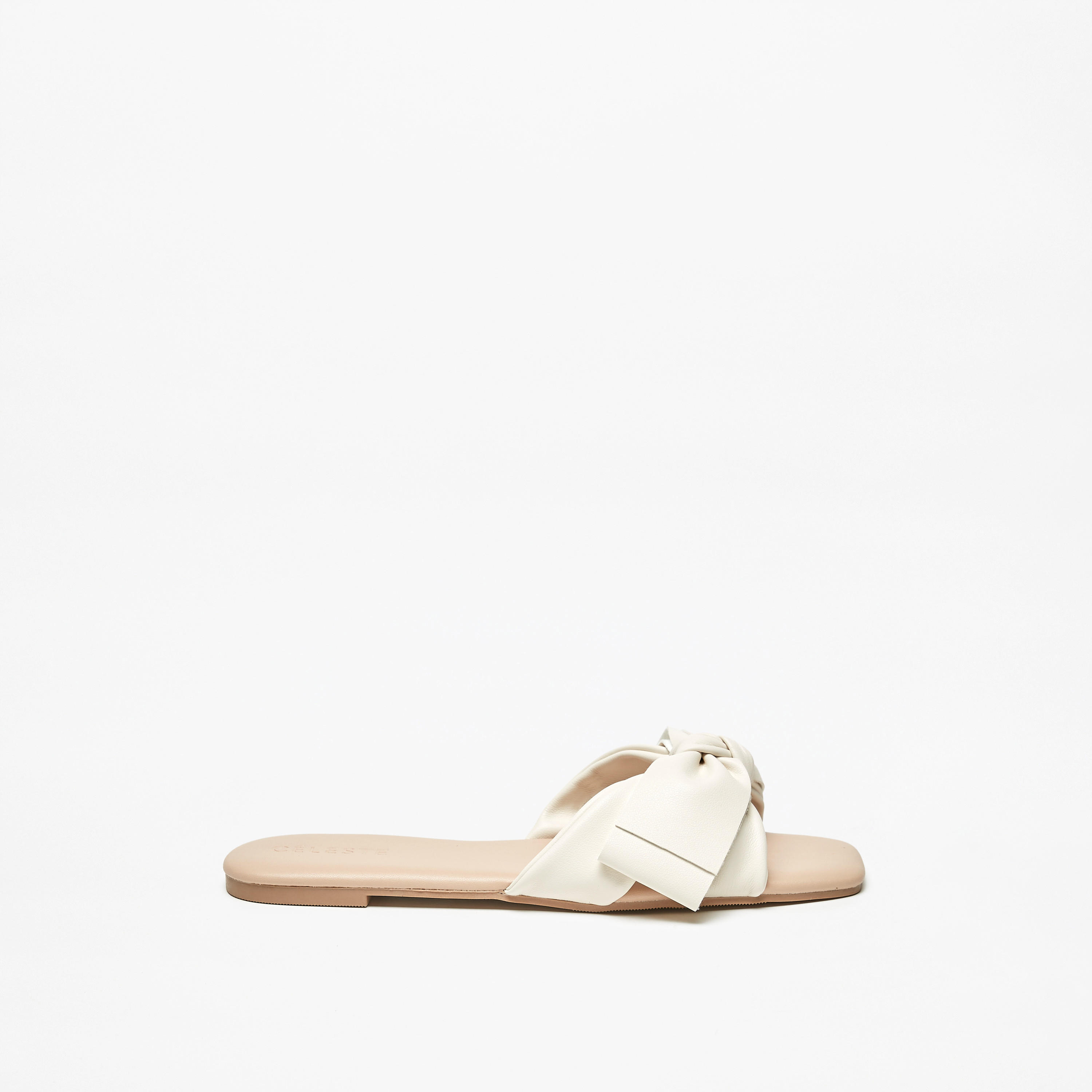 Celeste Women's Bow Accent Slip-On Flat Sandals-women-shoes-flats-sandals-image-3