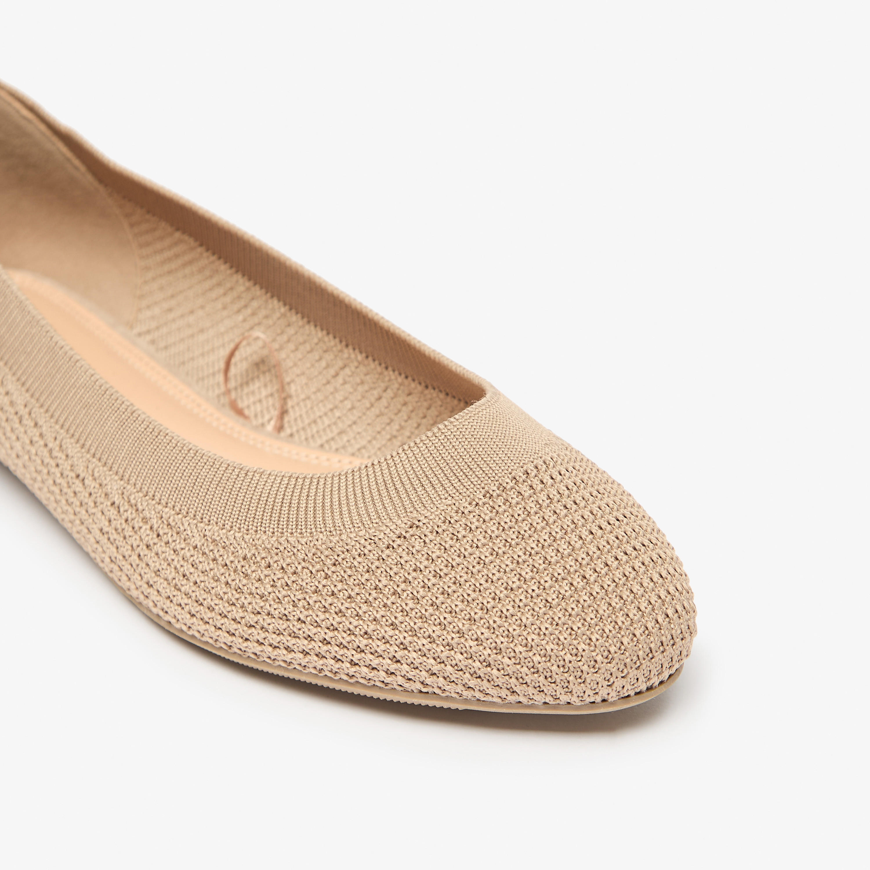 حذاء باليرينا سهل الارتداء وبارز الملمس بمقدّمة مستديرة للنساء من سيليست-women-shoes-flats-ballerinas-image-10