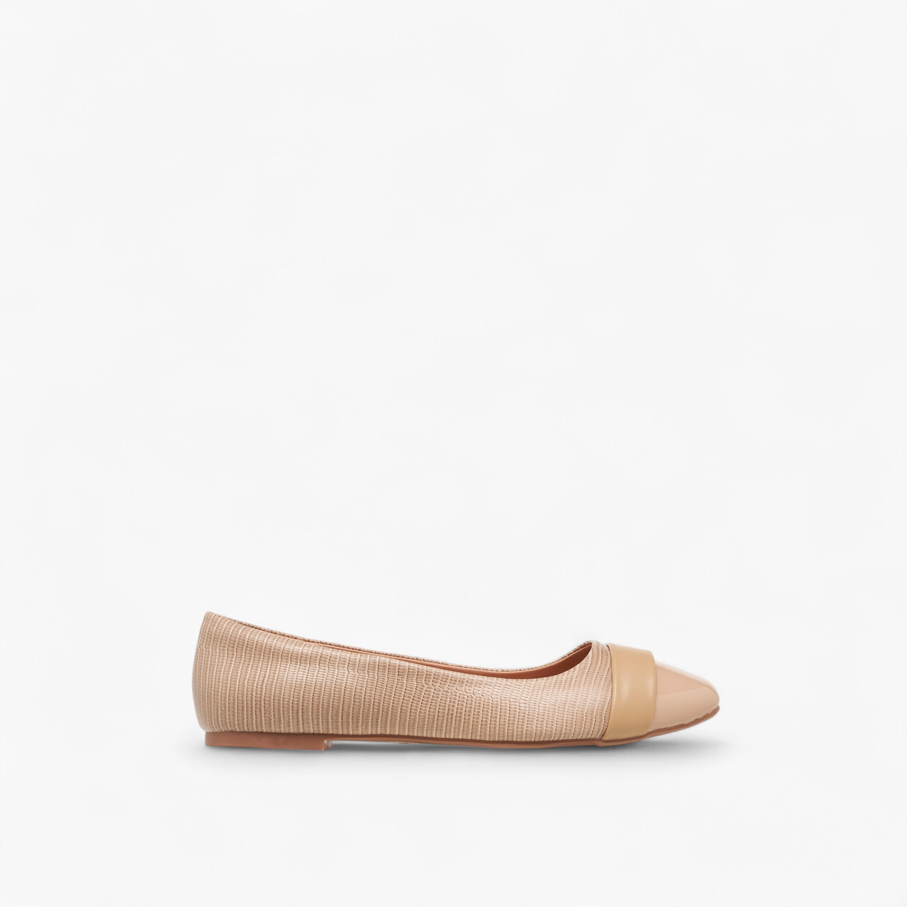 Celeste Women's Textured Round Toe Ballerina Shoes-women-shoes-flats-ballerinas-image-3
