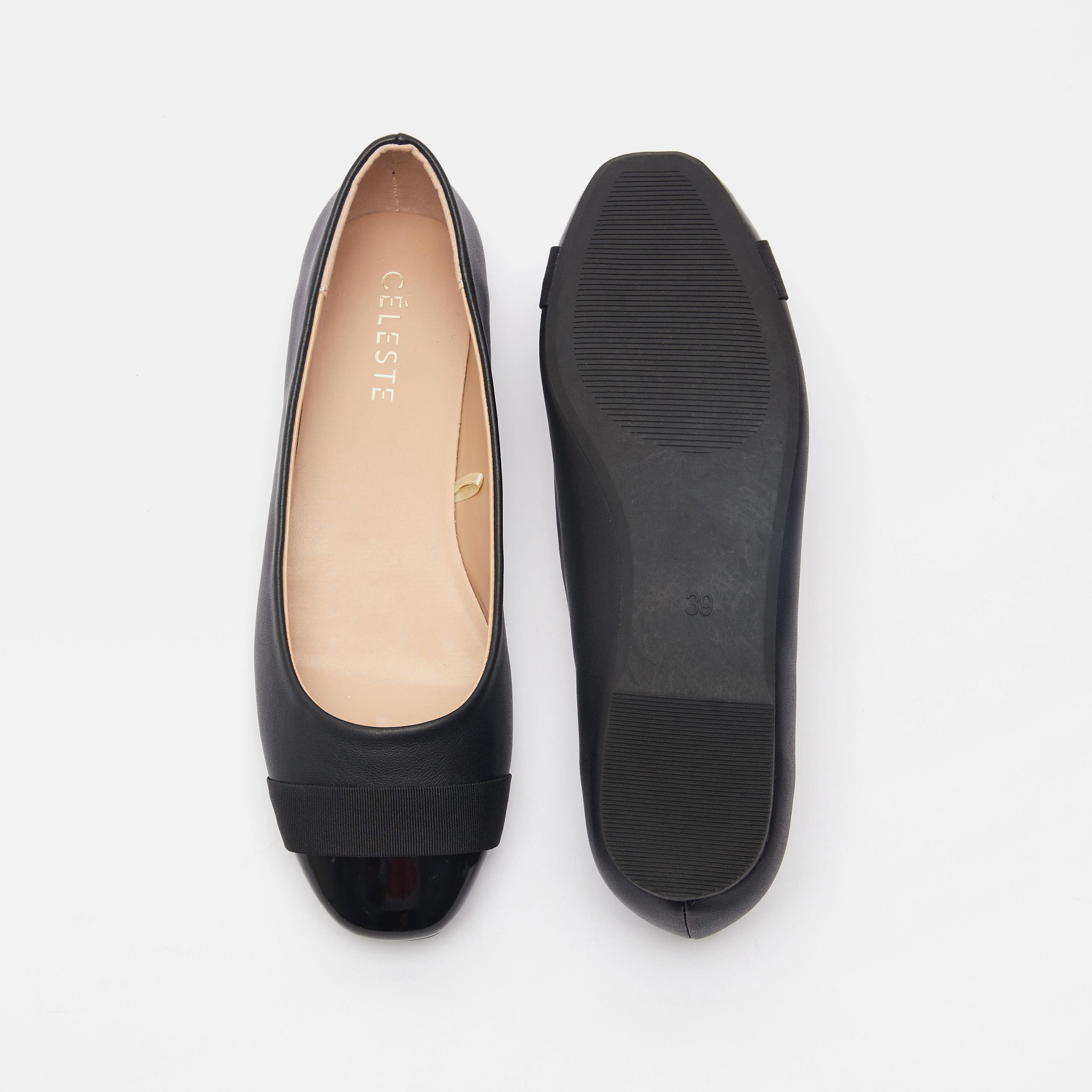 Celeste Women's Textured Round Toe Ballerina Shoes-women-shoes-flats-ballerinas-image-6