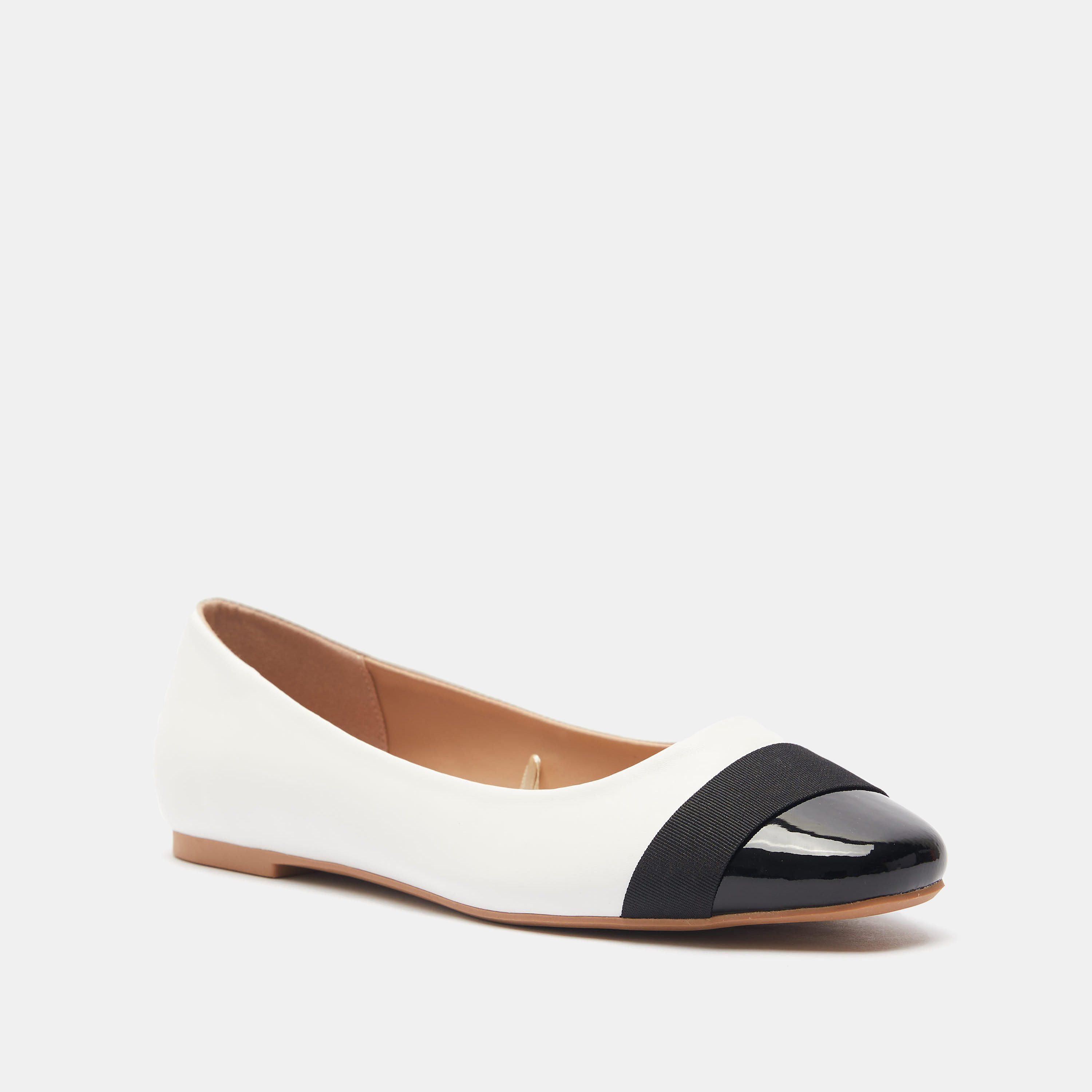 Celeste Women's Textured Round Toe Ballerina Shoes-women-shoes-flats-ballerinas-image-1