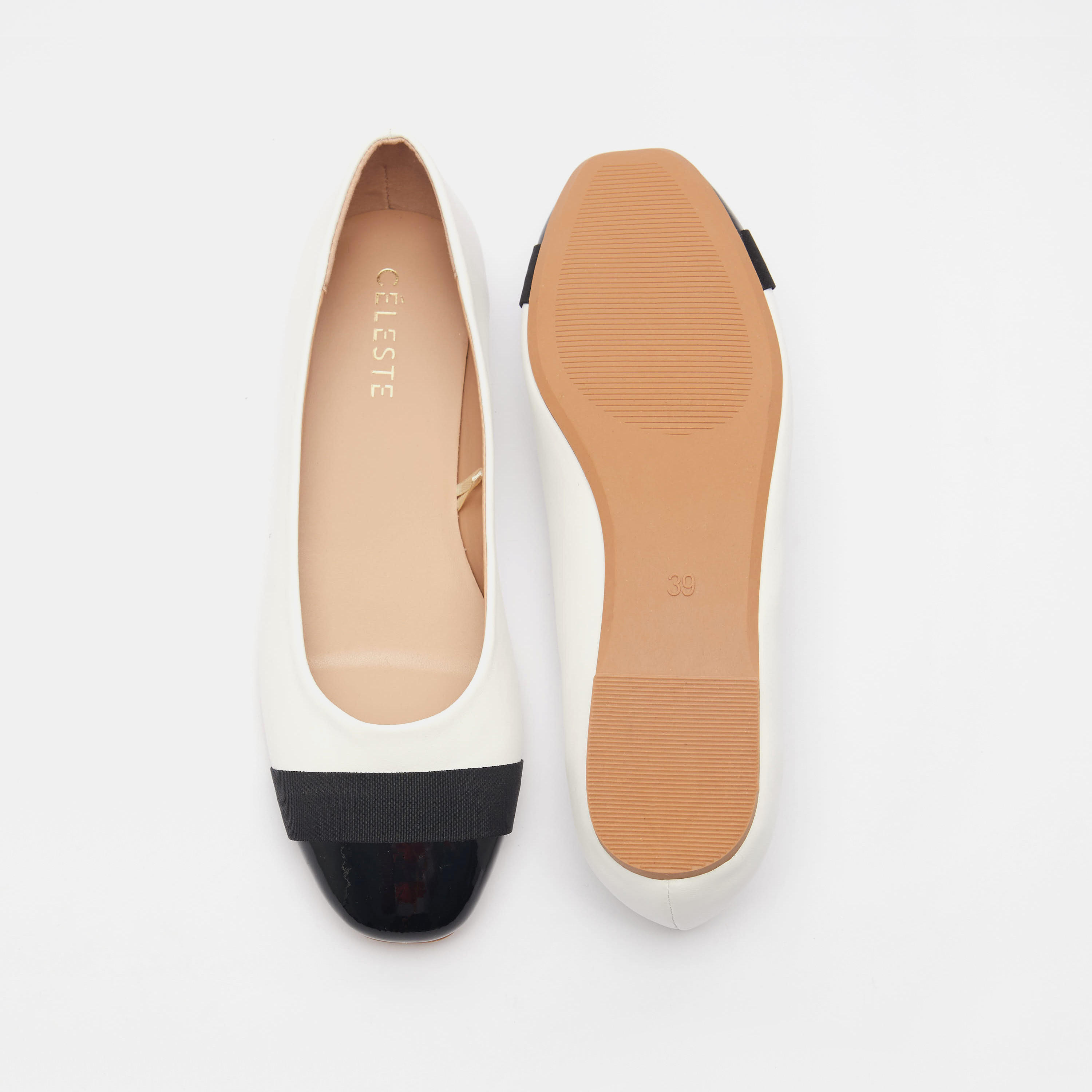 Celeste Women's Textured Round Toe Ballerina Shoes-women-shoes-flats-ballerinas-image-6