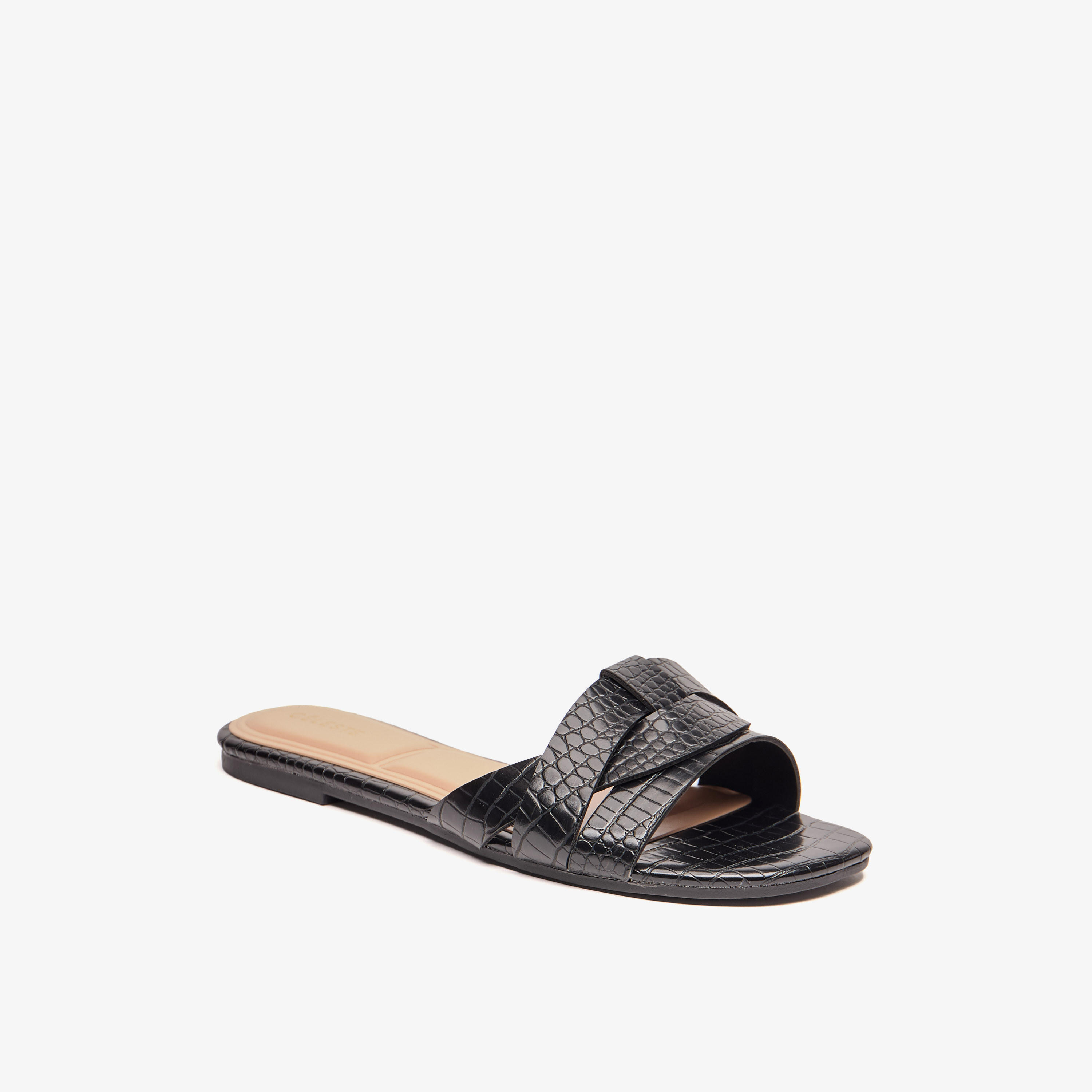 صندل سهل الارتداء بارز الملمس للنساء من سيليست-women-shoes-flats-sandals-image-1