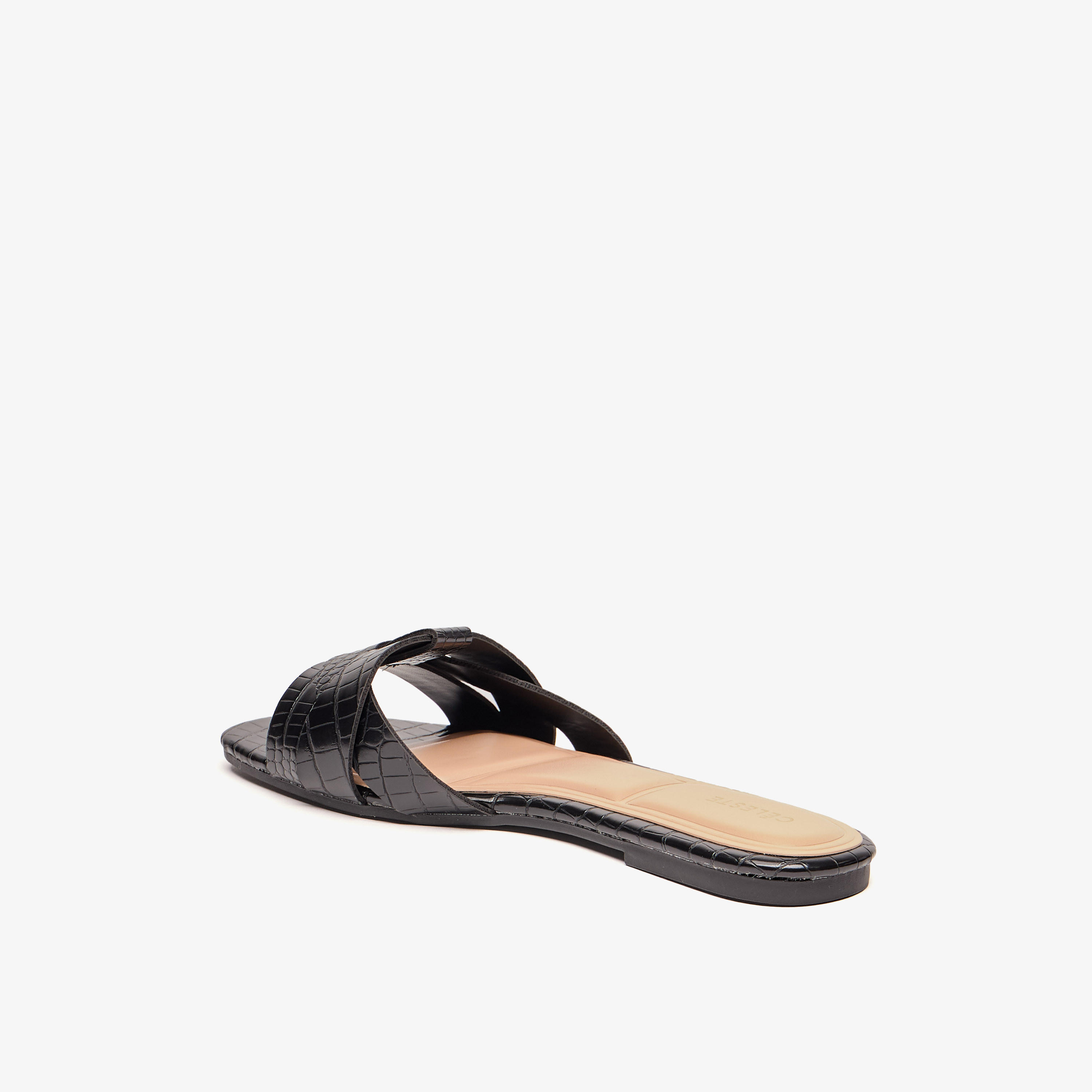 Celeste Women's Textured Slip-On Sandals-women-shoes-flats-sandals-image-2