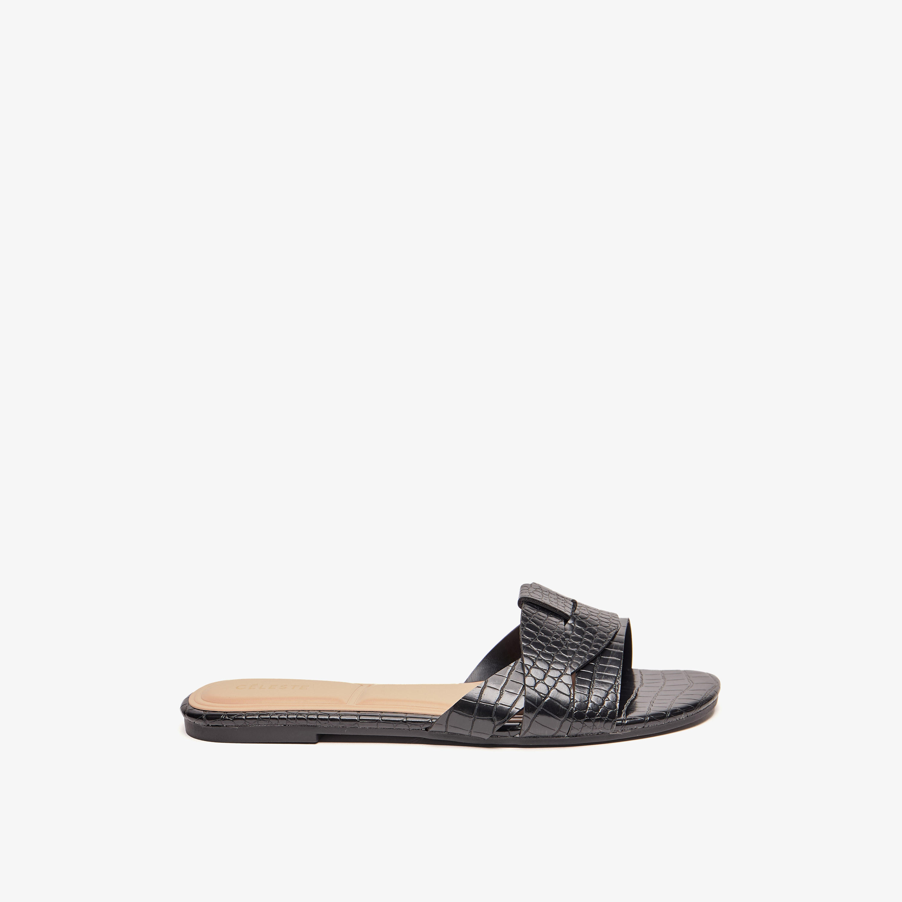 Celeste Women's Textured Slip-On Sandals-women-shoes-flats-sandals-image-3