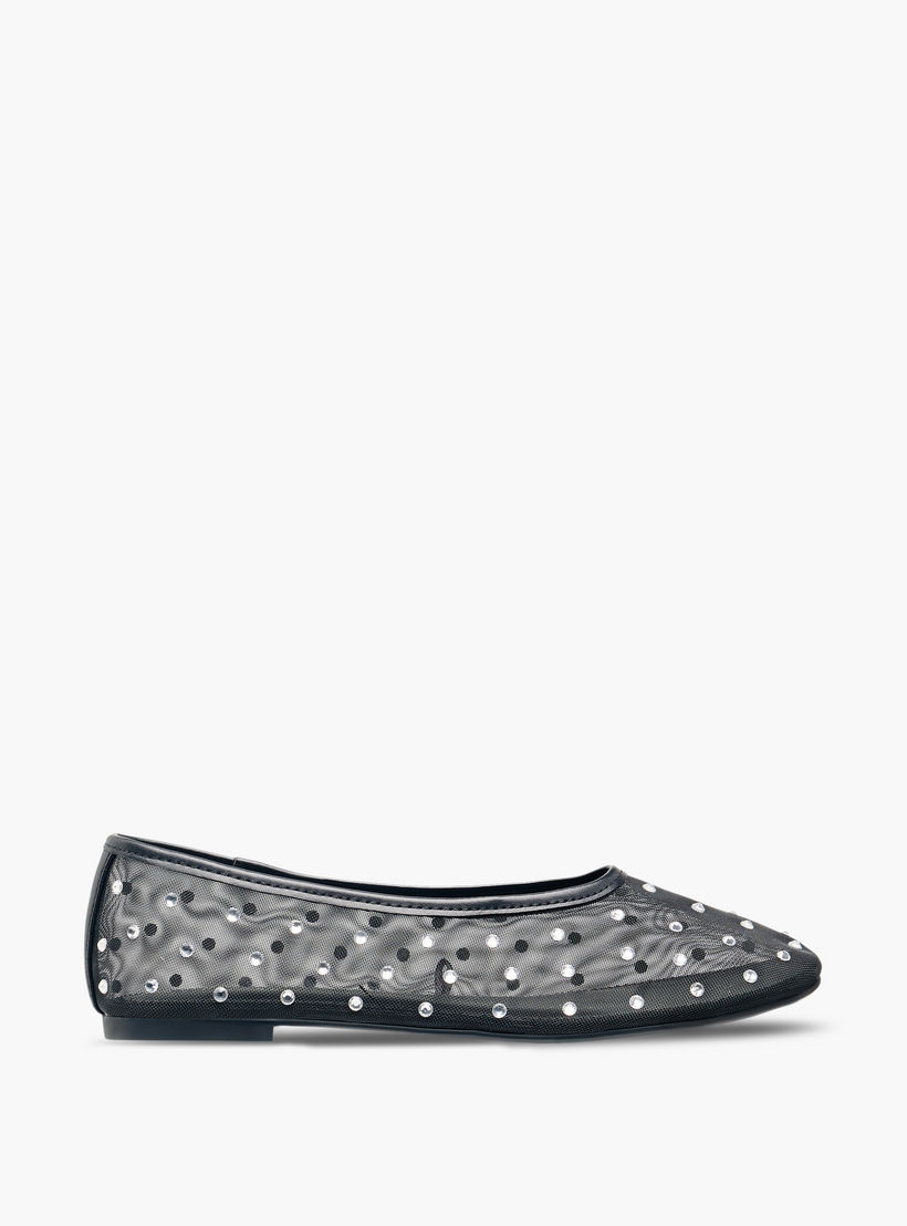 حذاء باليرينا مرصع سهل الارتداء للنساء من سيليست-women-shoes-flats-ballerinas-image-3