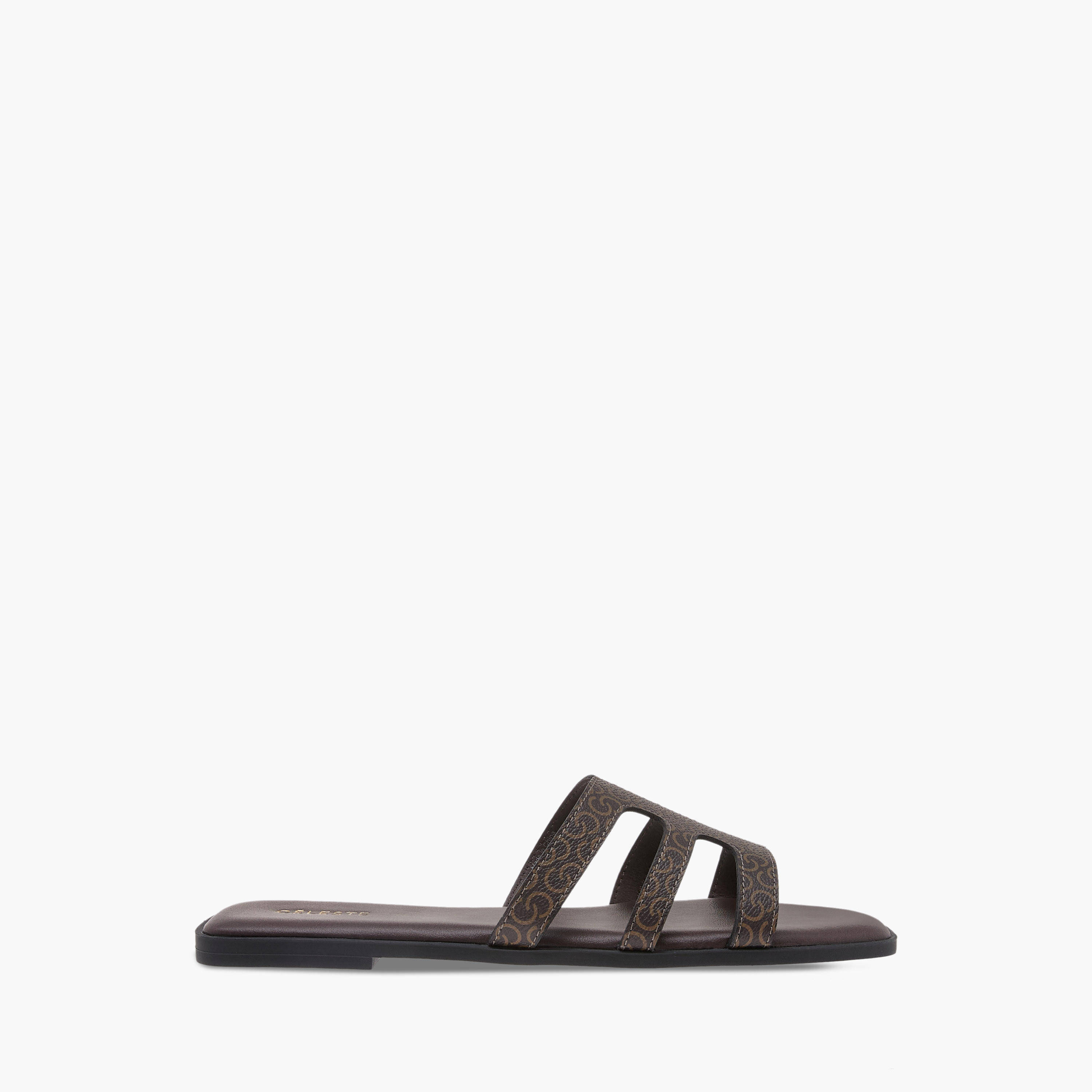 Celeste Women's Monogram Print Slip-On Flat Sandals-women-shoes-flats-sandals-image-3