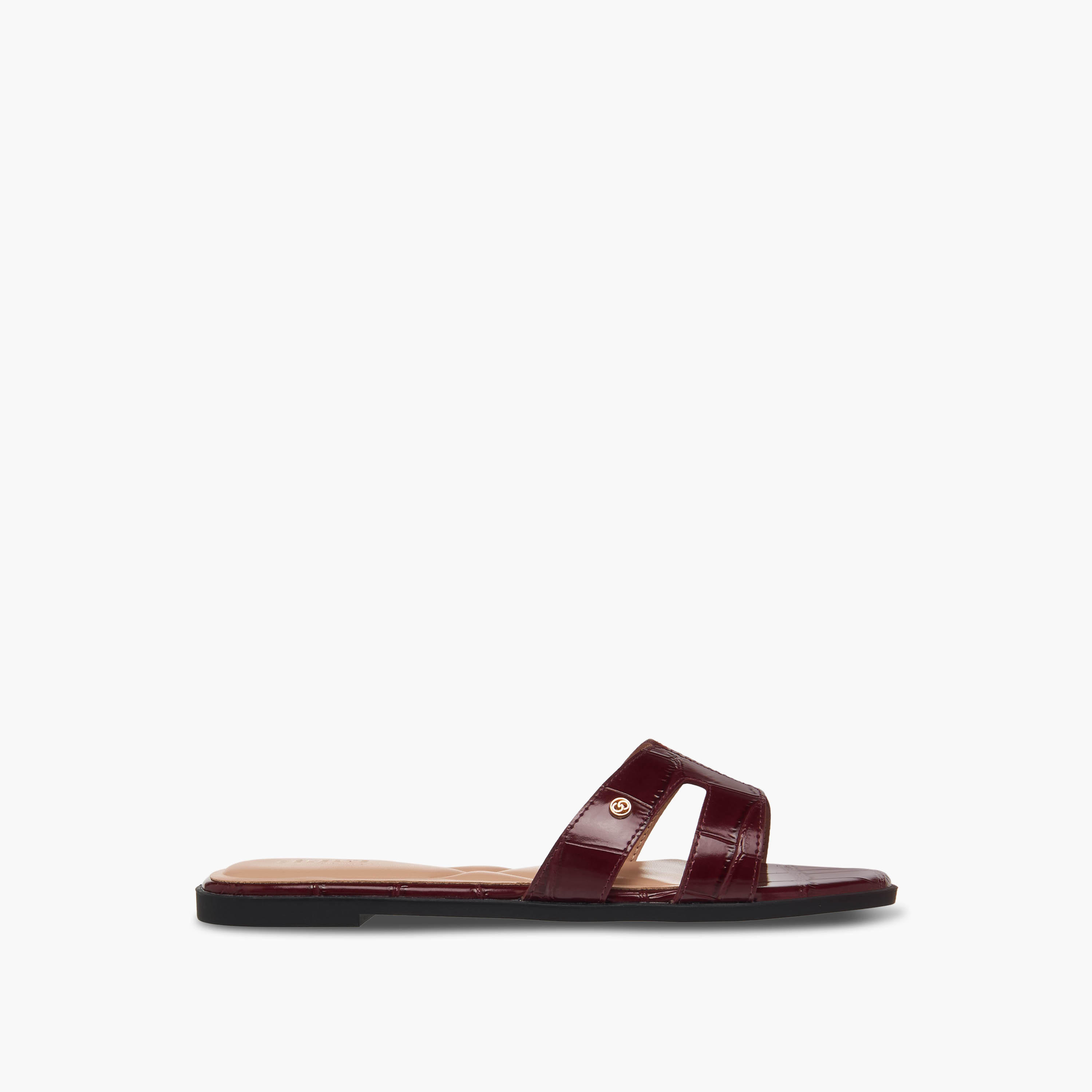 Celeste Women Animal Textured Slip-On Sandals-women-shoes-flats-sandals-image-3