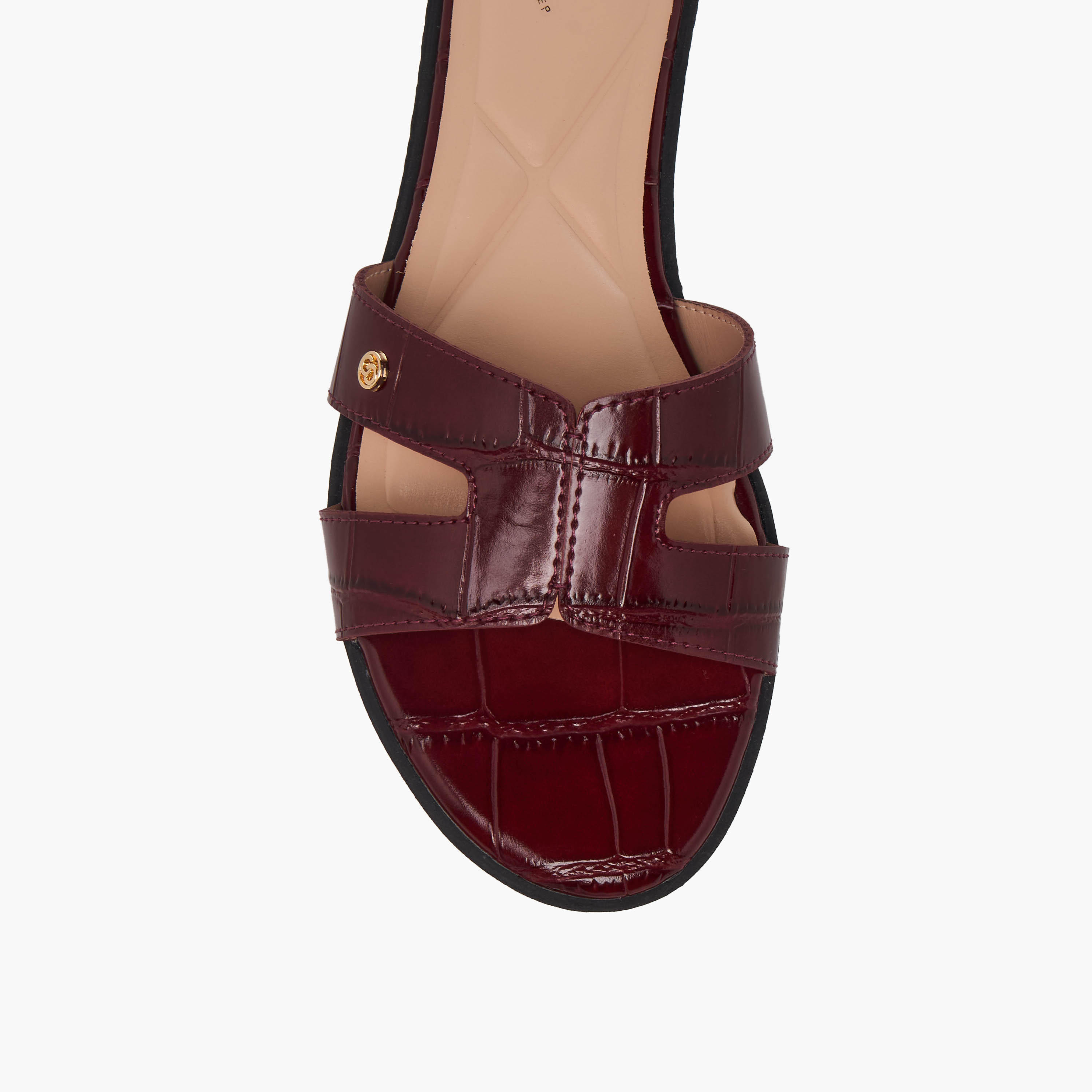 Celeste Women Animal Textured Slip-On Sandals-women-shoes-flats-sandals-image-4