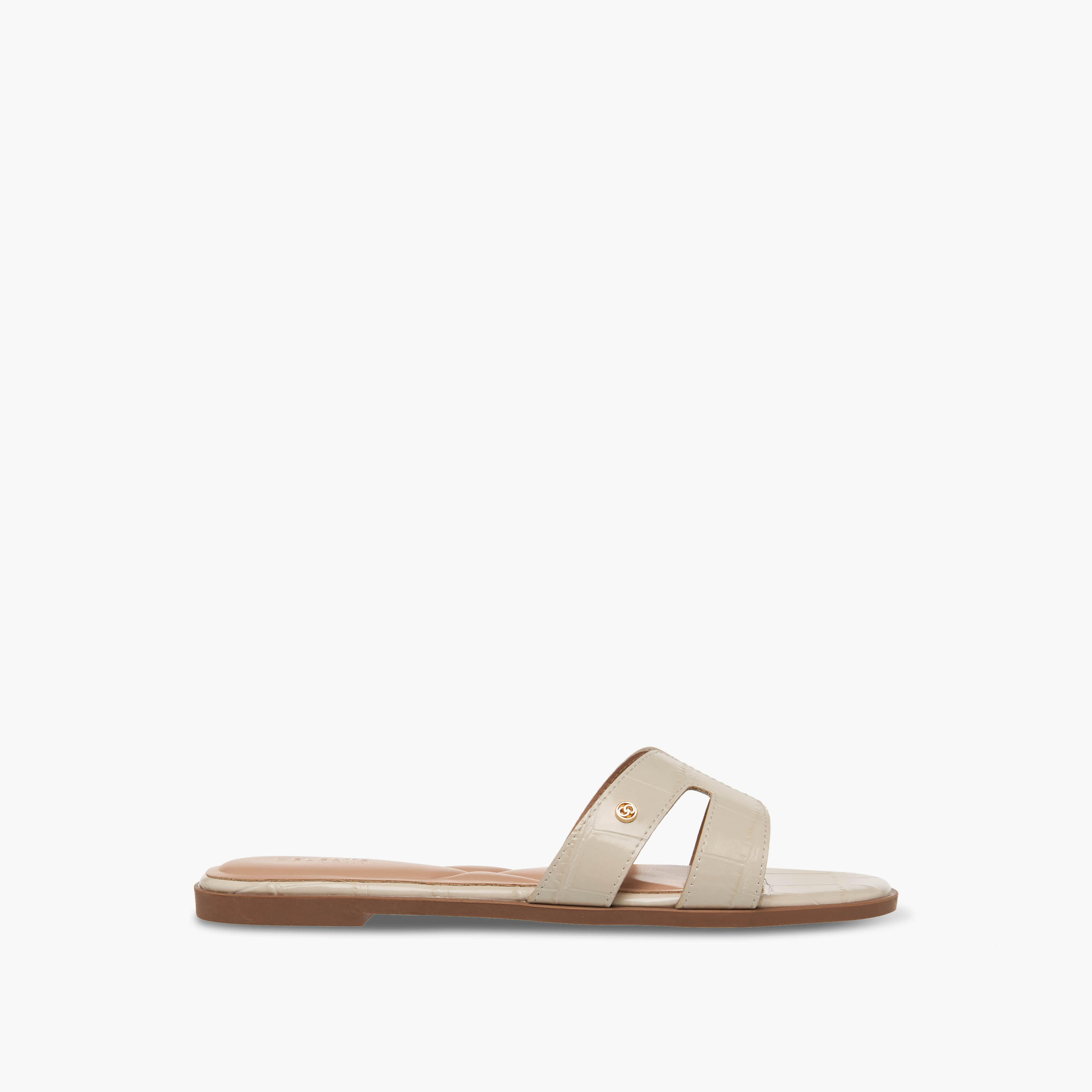 Celeste Women Animal Textured Slip-On Sandals-women-shoes-flats-sandals-image-3