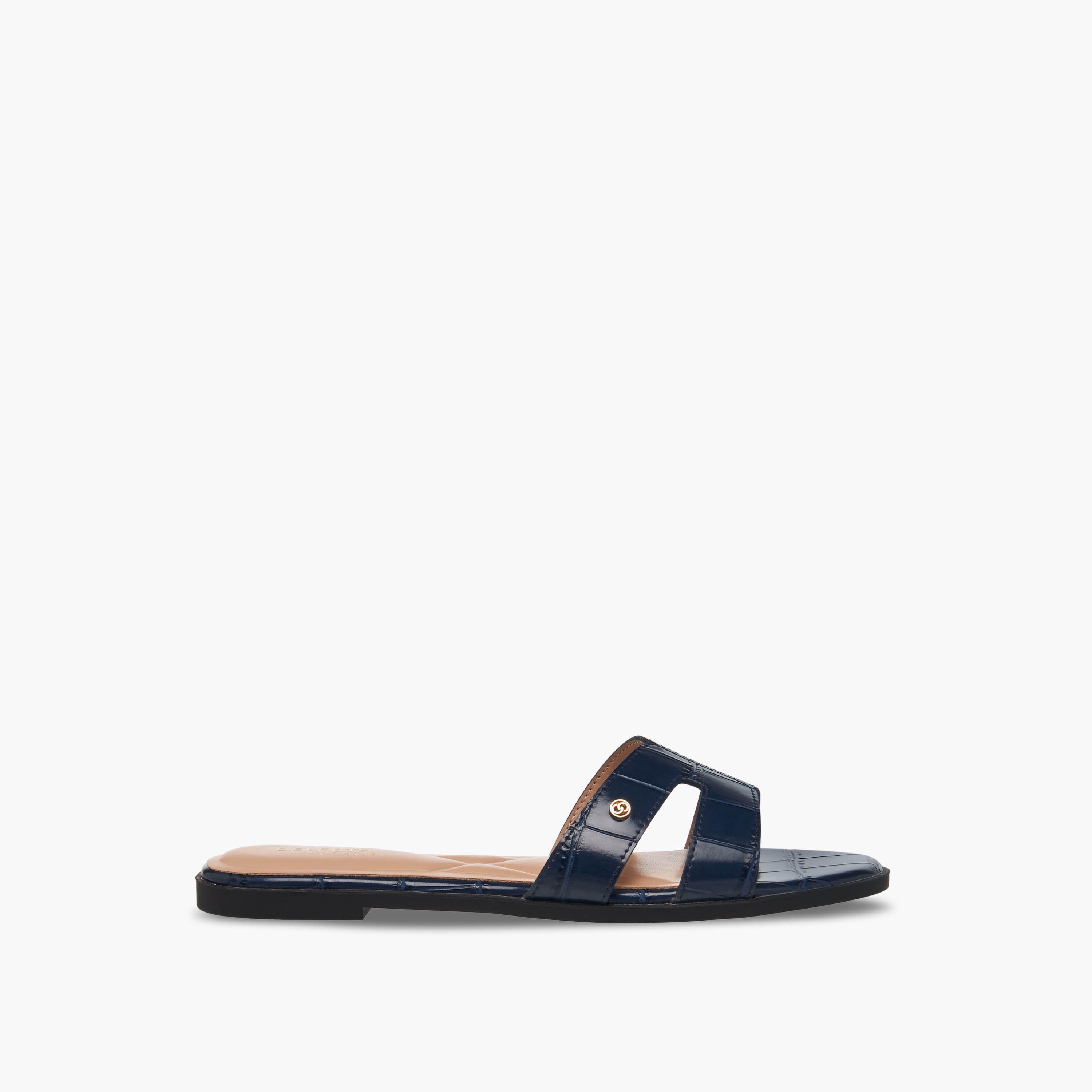 Celeste Women Animal Textured Slip-On Sandals-women-shoes-flats-sandals-image-3