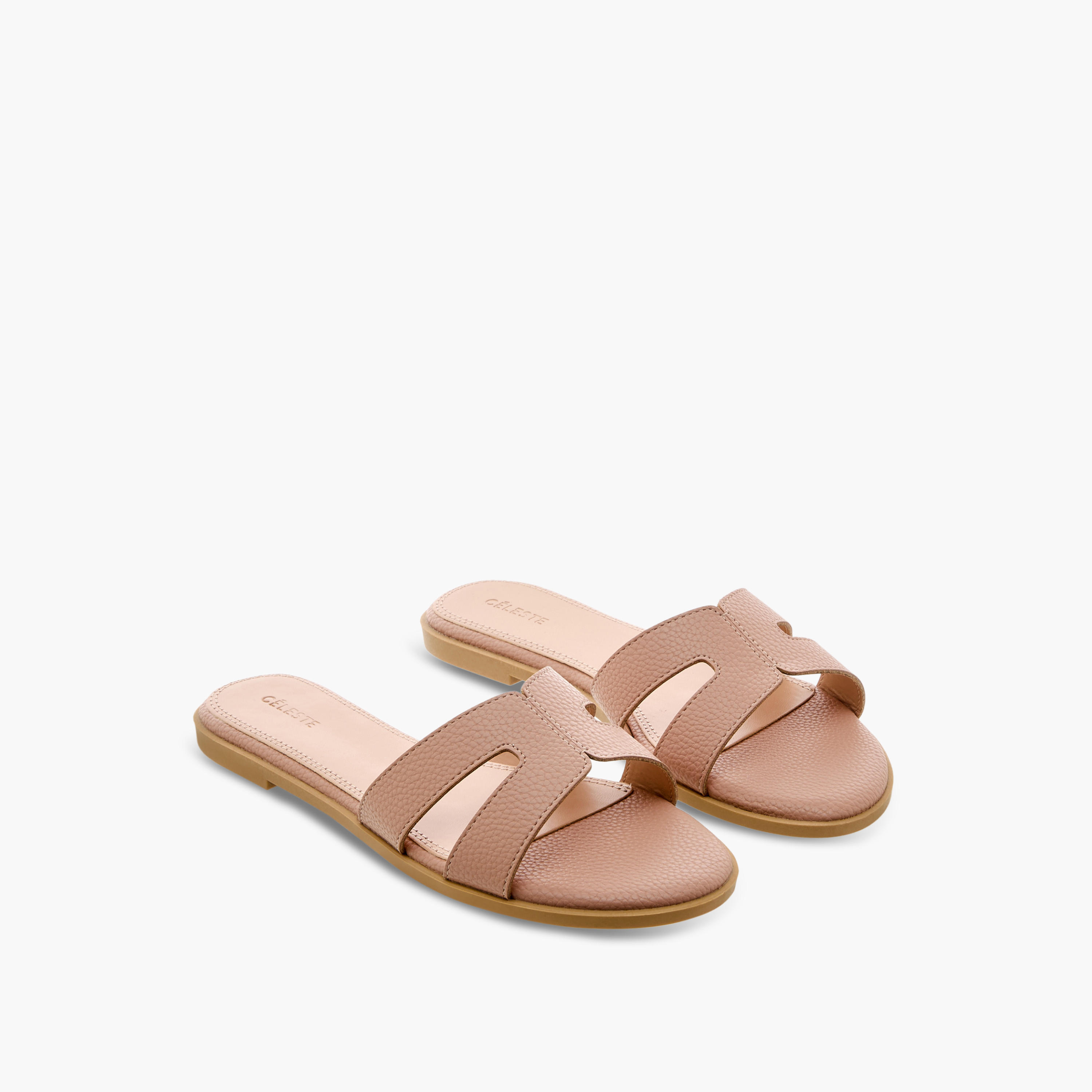 Celeste Women's Cutout Detail Slip-On Sandals-women-shoes-flats-sandals-image-1