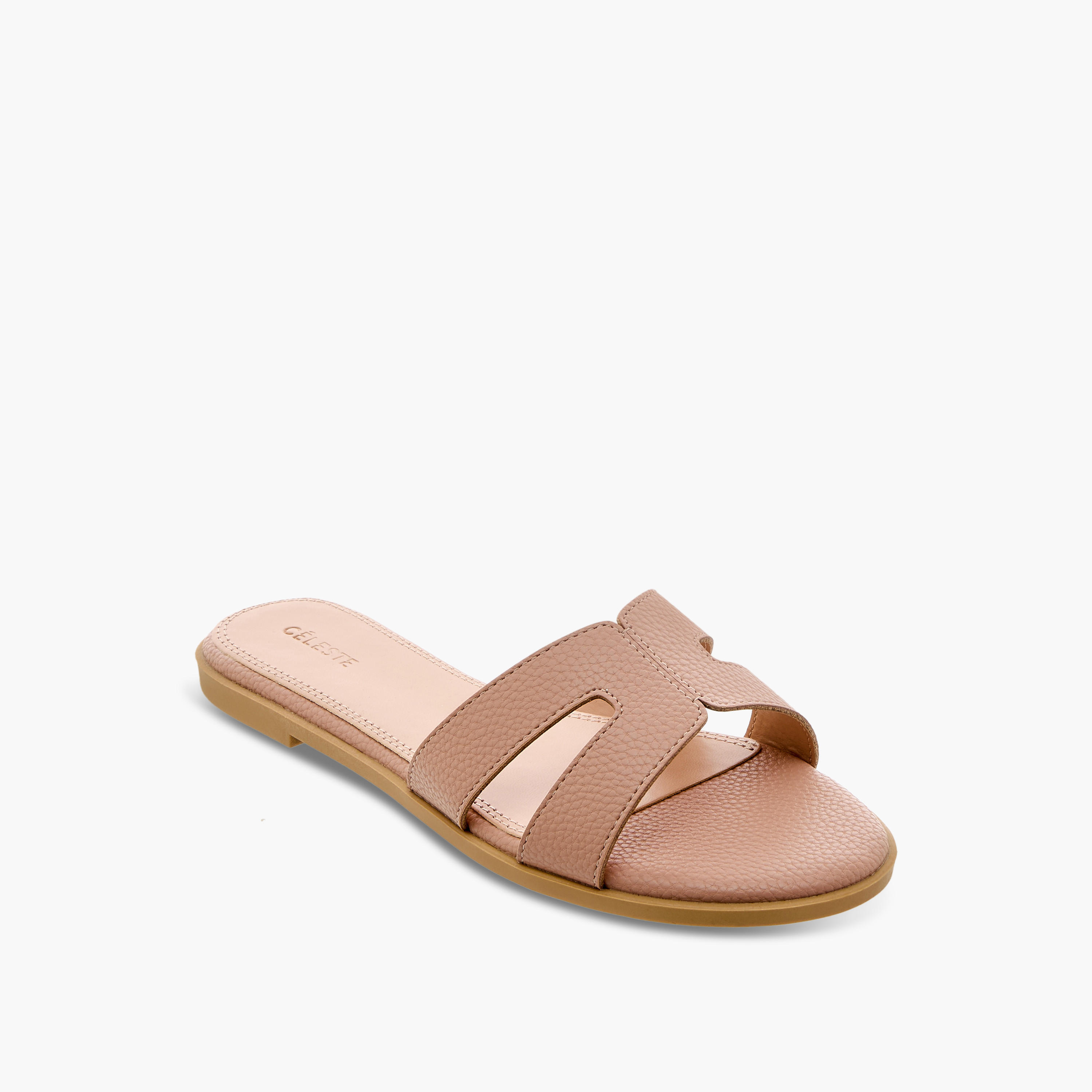 Celeste Women's Cutout Detail Slip-On Sandals-women-shoes-flats-sandals-image-2