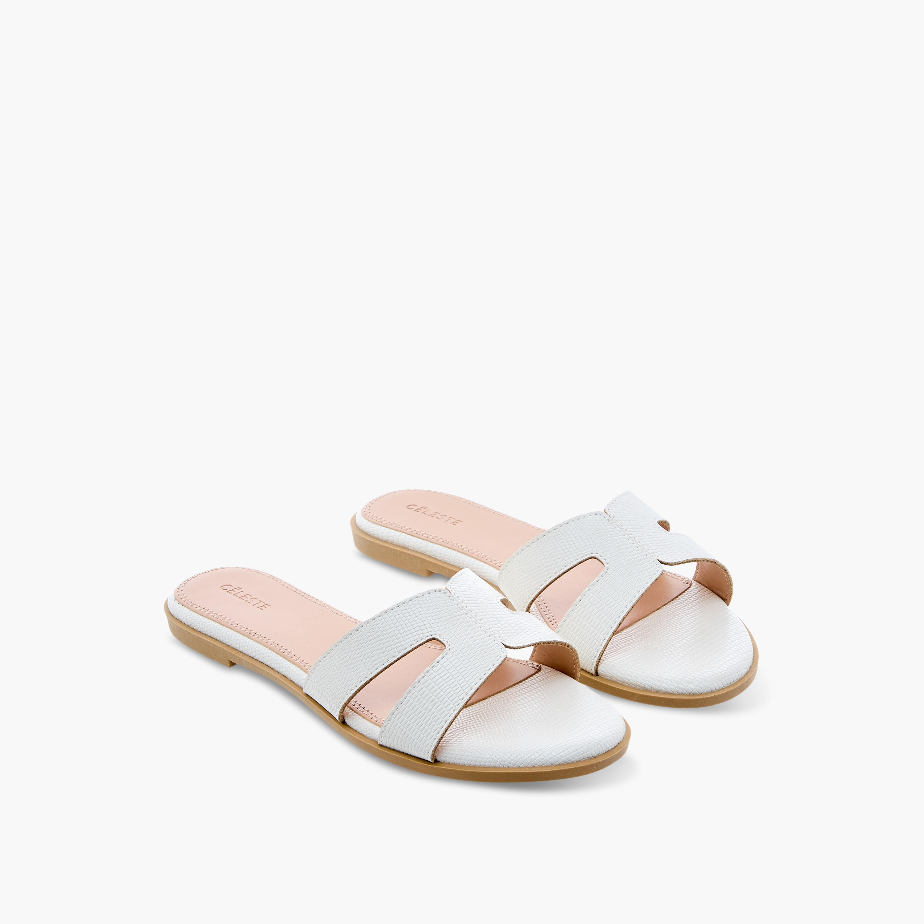 Celeste Women's Cutout Detail Slip-On Sandals-women-shoes-flats-sandals-image-1