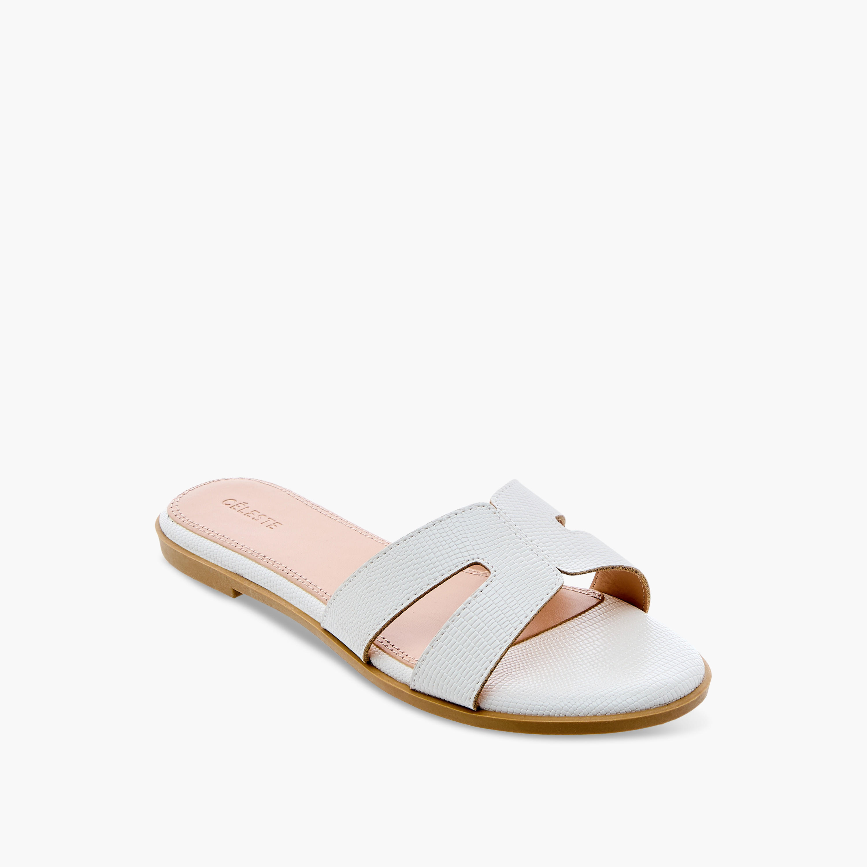 Celeste Women's Cutout Detail Slip-On Sandals-women-shoes-flats-sandals-image-2
