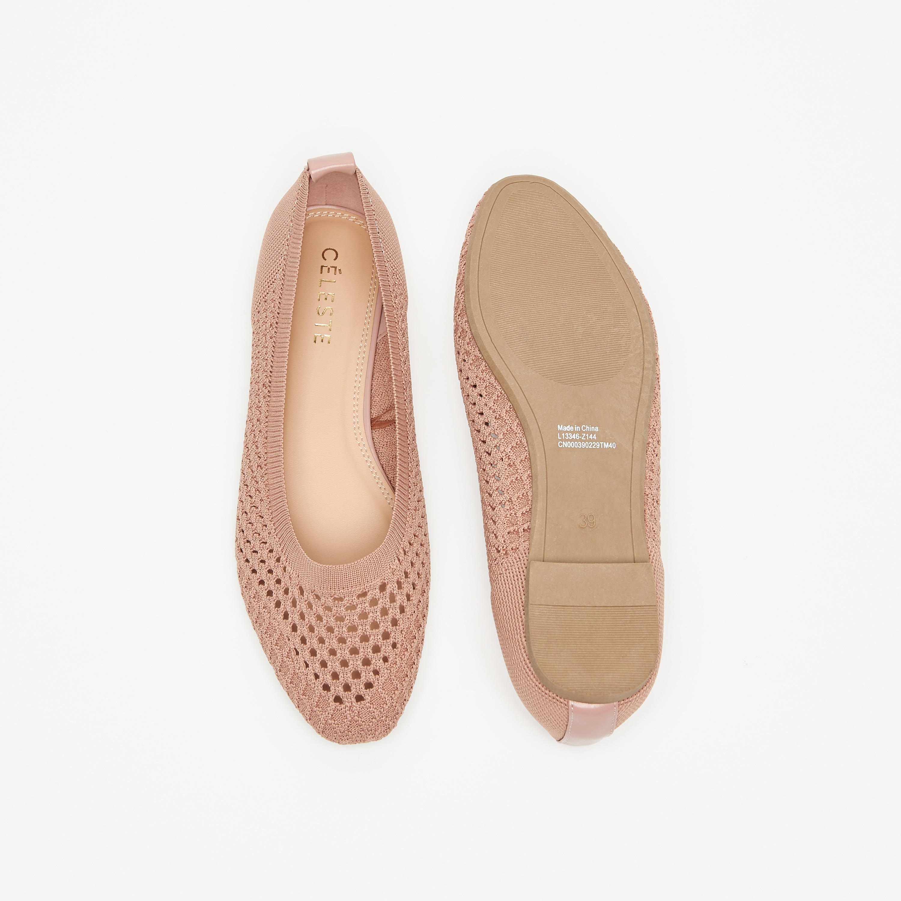 حذاء باليرينا سهل الارتداء بارز الملمس للنساء من سيليست-women-shoes-ballerinas-image-9