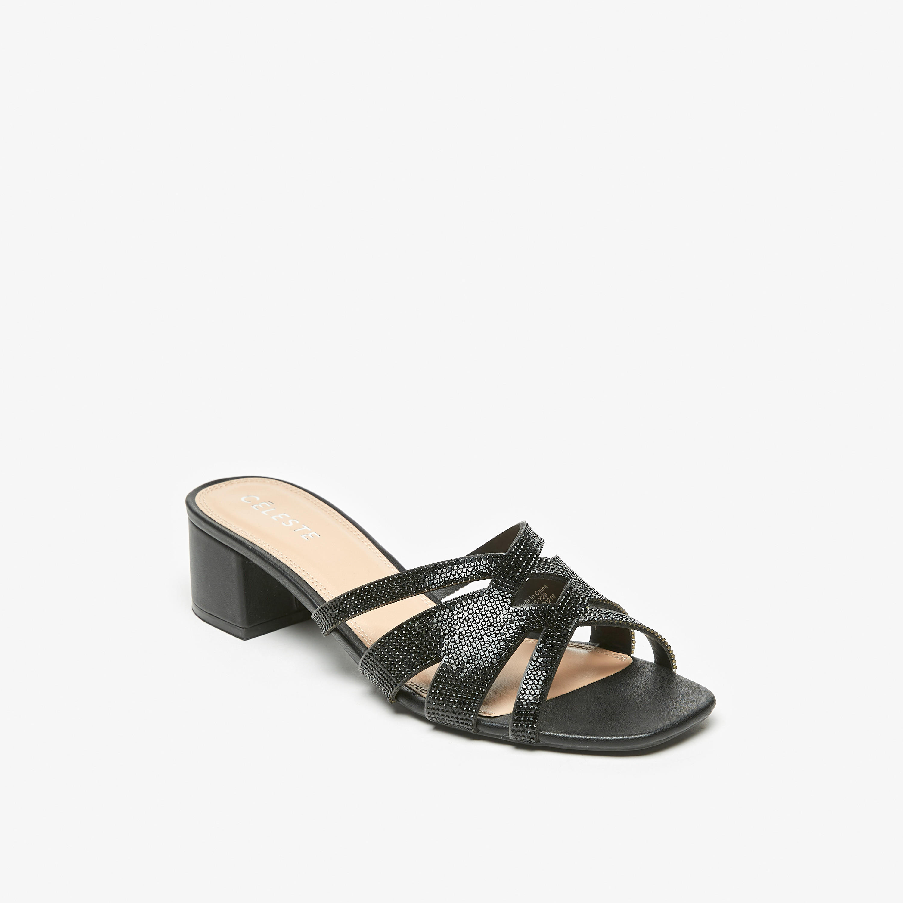 Celeste Women's Embellished Slip-On Sandals with Block Heels-women-shoes-heels-image-6