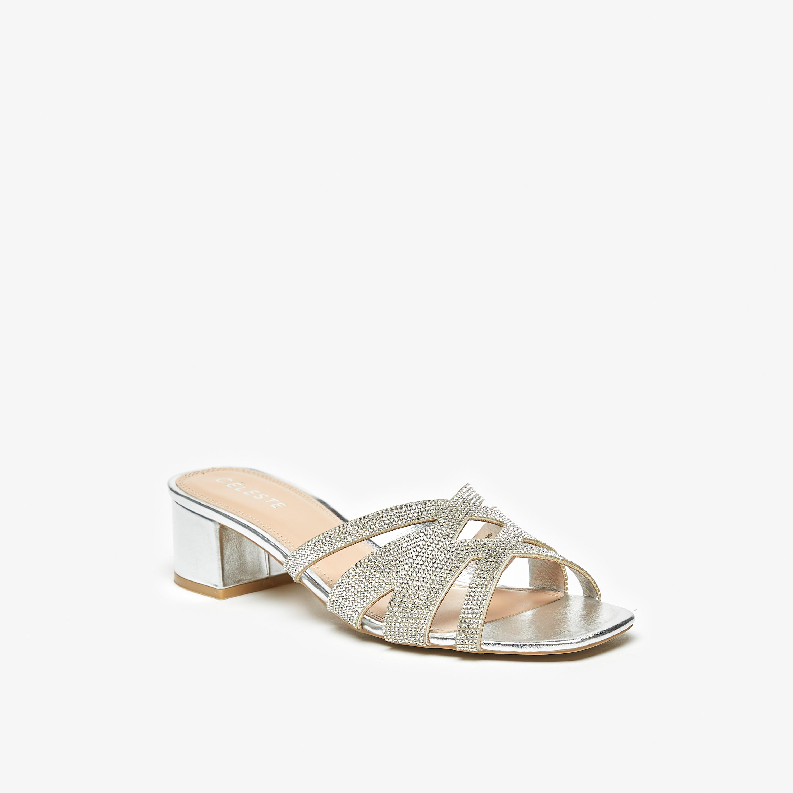 Celeste Women's Embellished Slip-On Sandals with Block Heels-women-shoes-heels-image-1