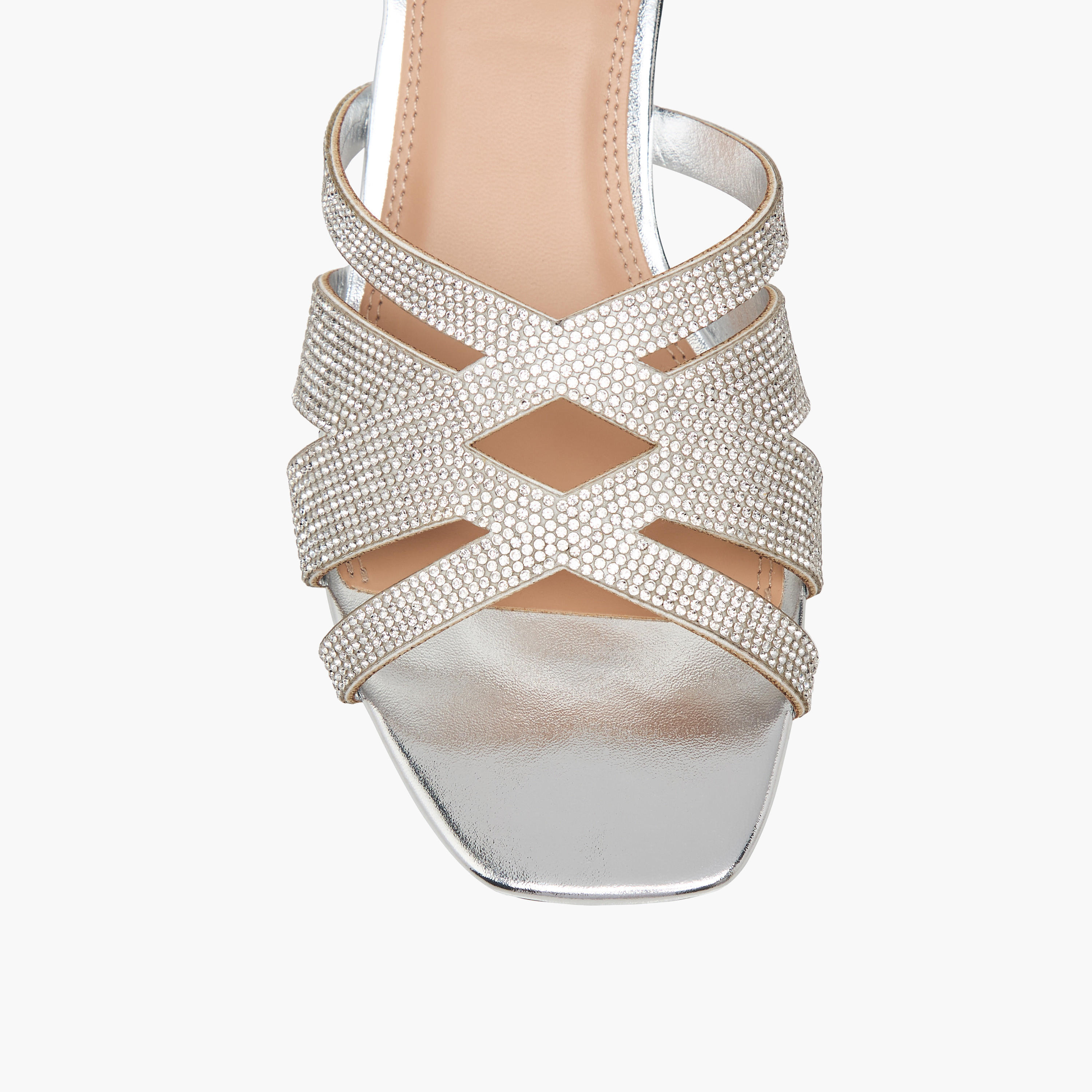 Celeste Women's Embellished Cross Strap Slip-On Sandals with Block Heels-women-shoes-sandals-heeled-image-4