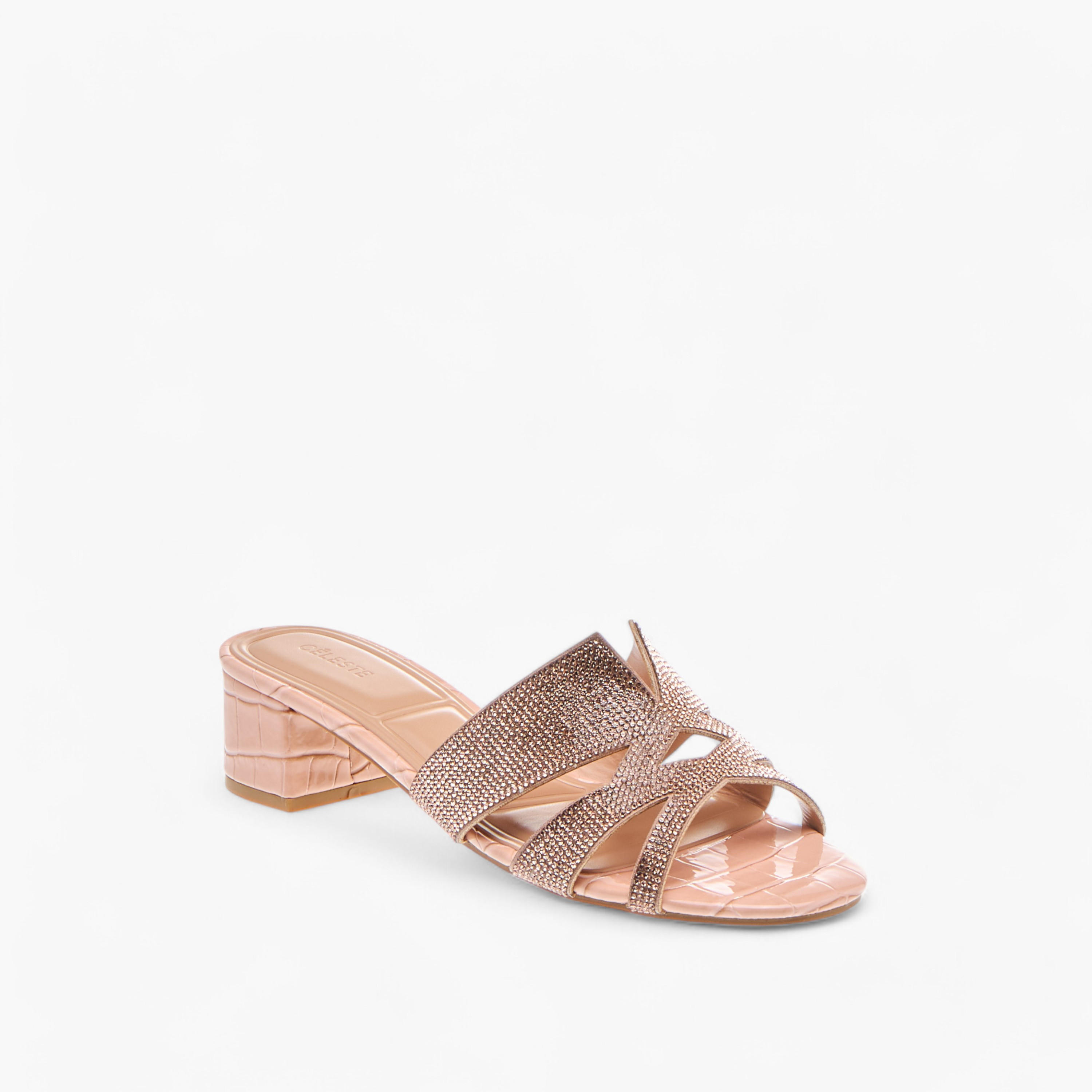 Celeste Women's Embellished Slip-On Sandals with Block Heels-women-shoes-sandals-heeled-image-2