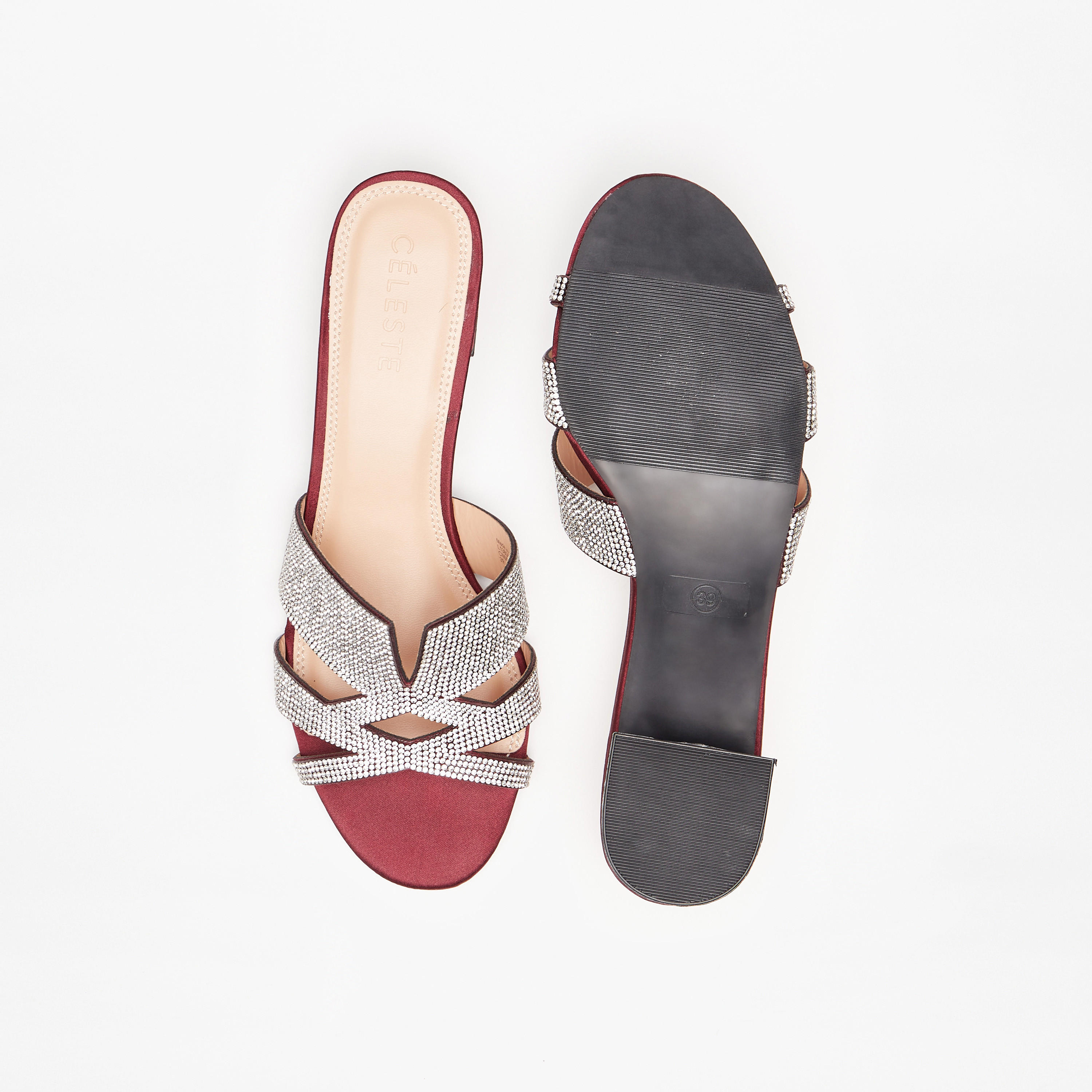 صندل مزيّن سهل الارتداء بكعب سميك للنساء من سيليست-women-shoes-heels-image-14