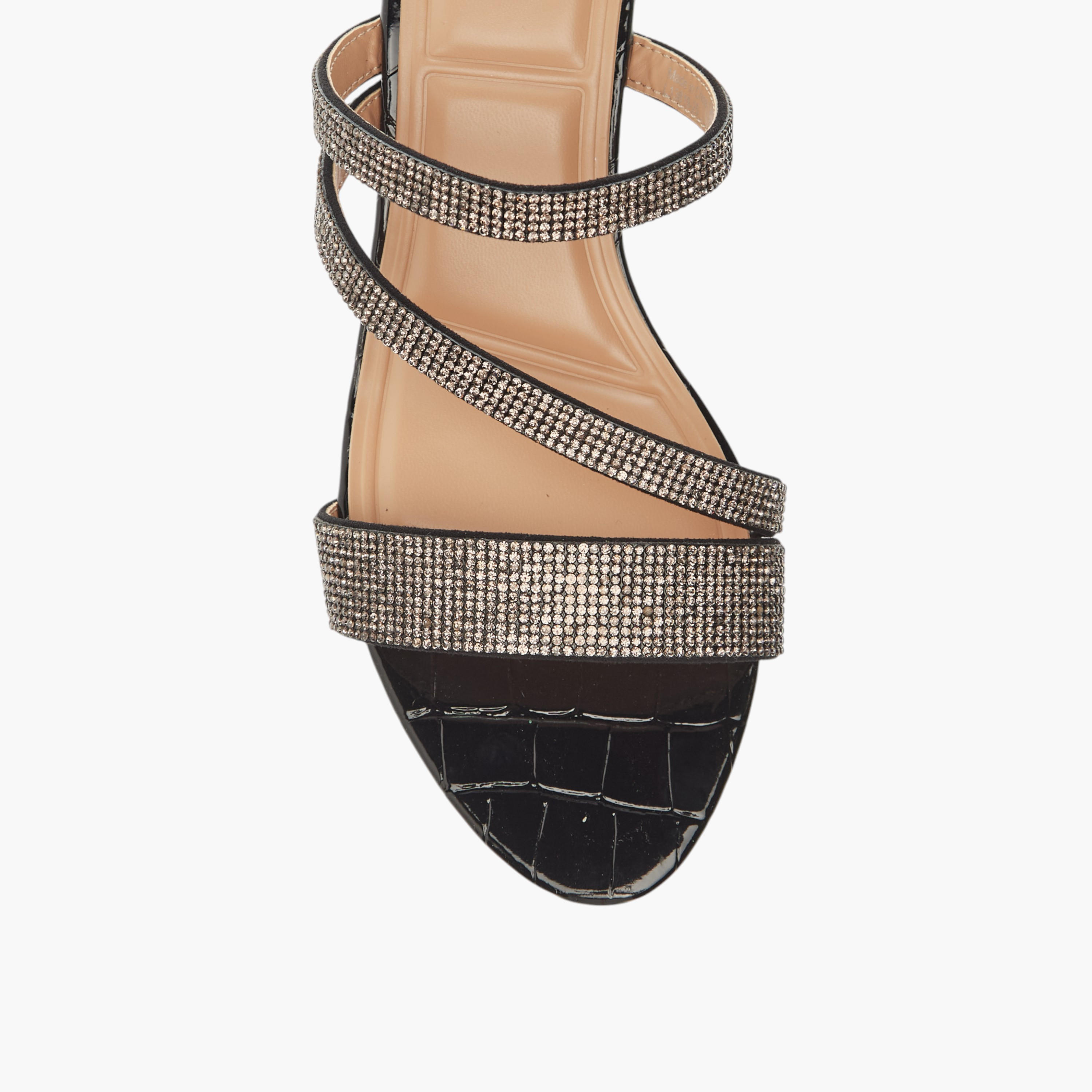 Celeste Women's Studded Slip-On Strap Sandals with Wedge Heels-women-shoes-sandals-heeled-image-4