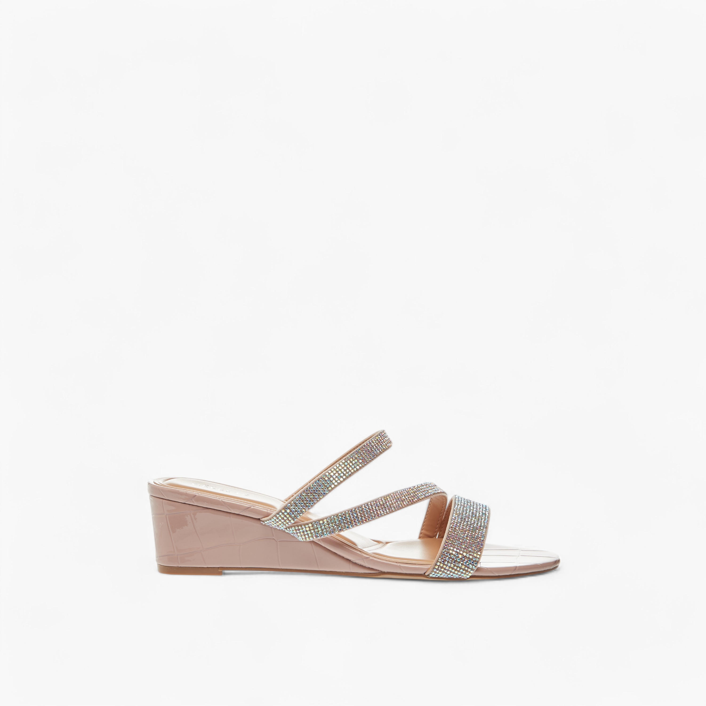 Celeste Women's Studded Slip-On Strap Sandals with Wedge Heels-women-shoes-sandals-heeled-image-3