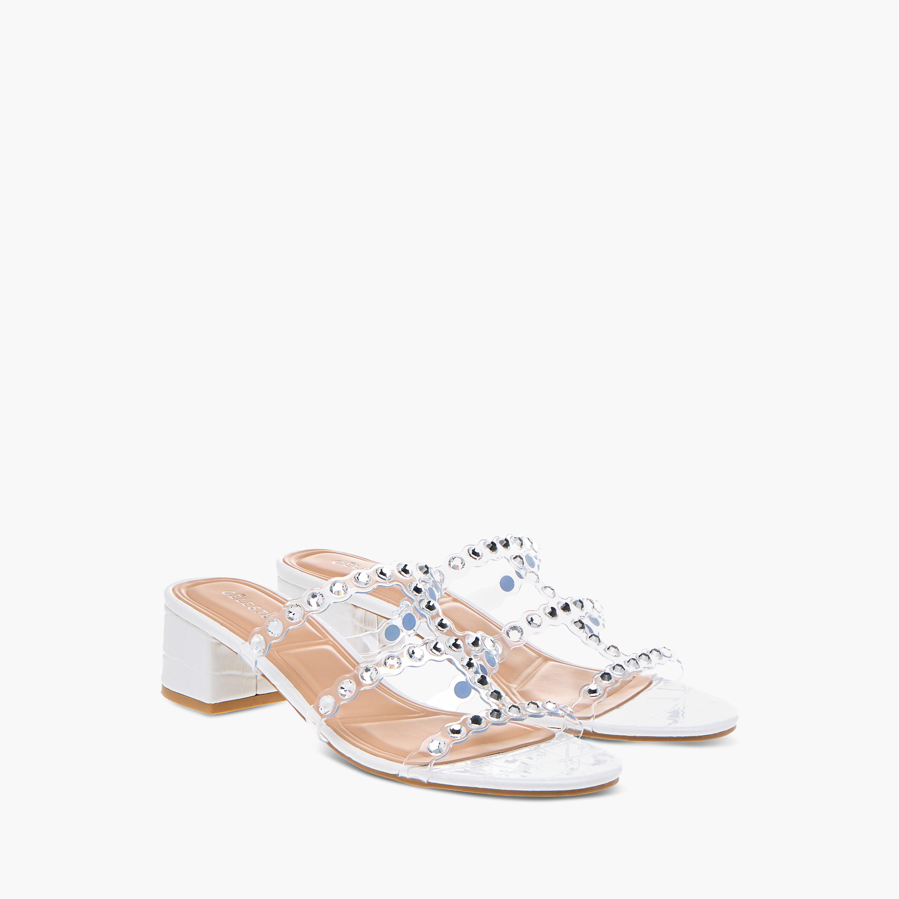 صندل مزيّن سهل الارتداء بكعب سميك للنساء من سيليست-women-shoes-sandals-heeled-image-1