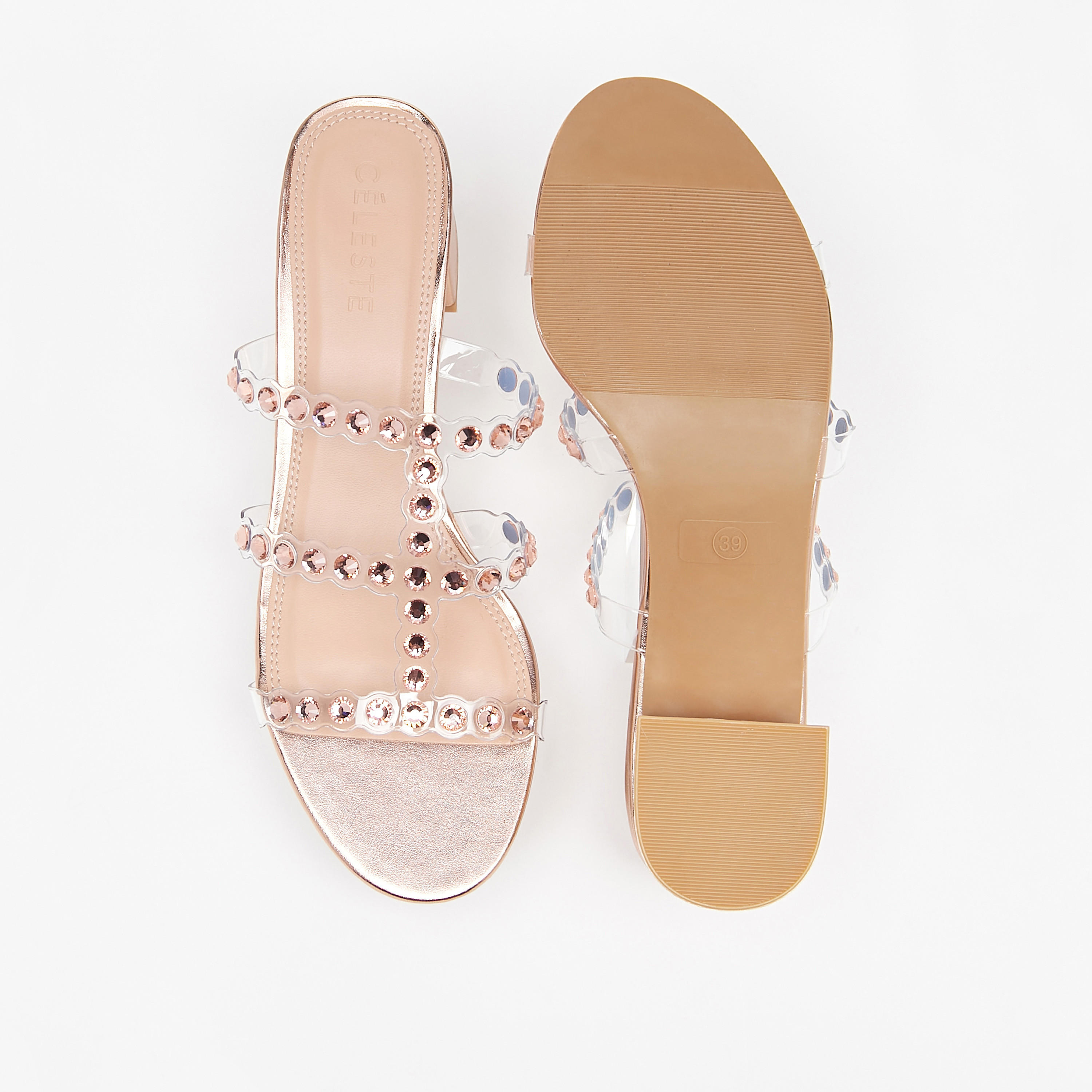 Celeste Women's Embellished Slip-On Sandals with Block Heels-women-shoes-sandals-heeled-image-9