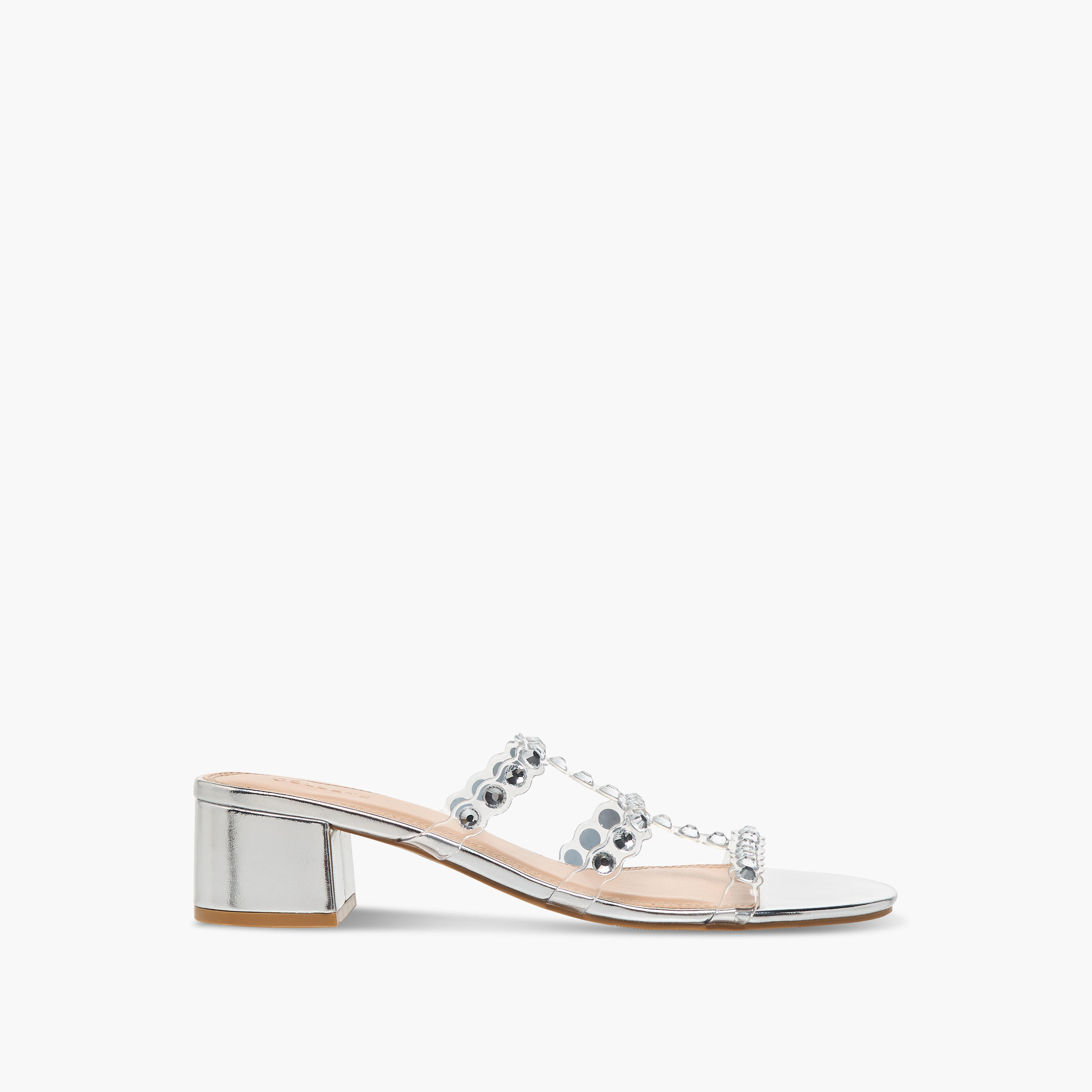 Celeste Women's Embellished Slip-On Sandals wirh Block Heels-women-shoes-sandals-heeled-image-3