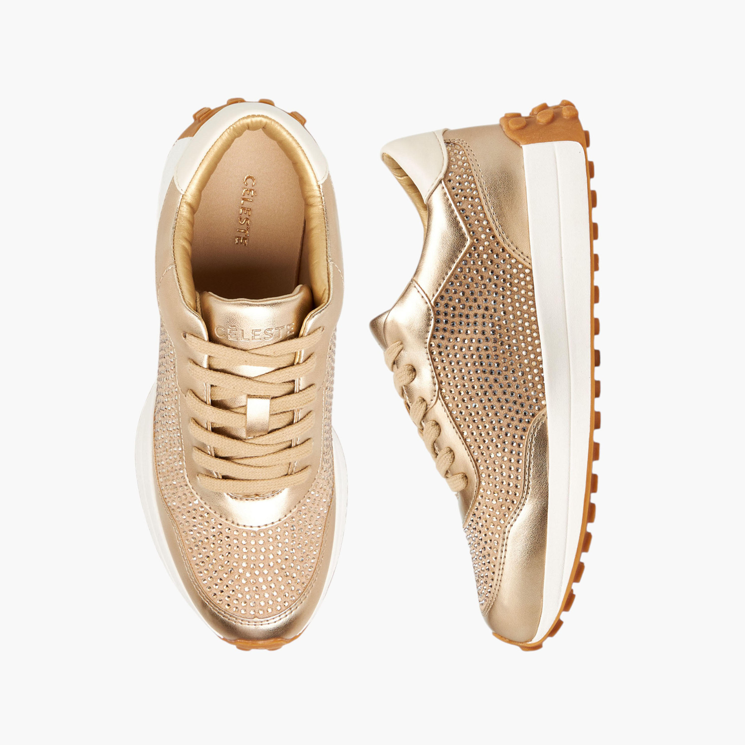 Celeste Women's Embellished Lace-Up Sneakers-women-shoes-sneakers-image-1