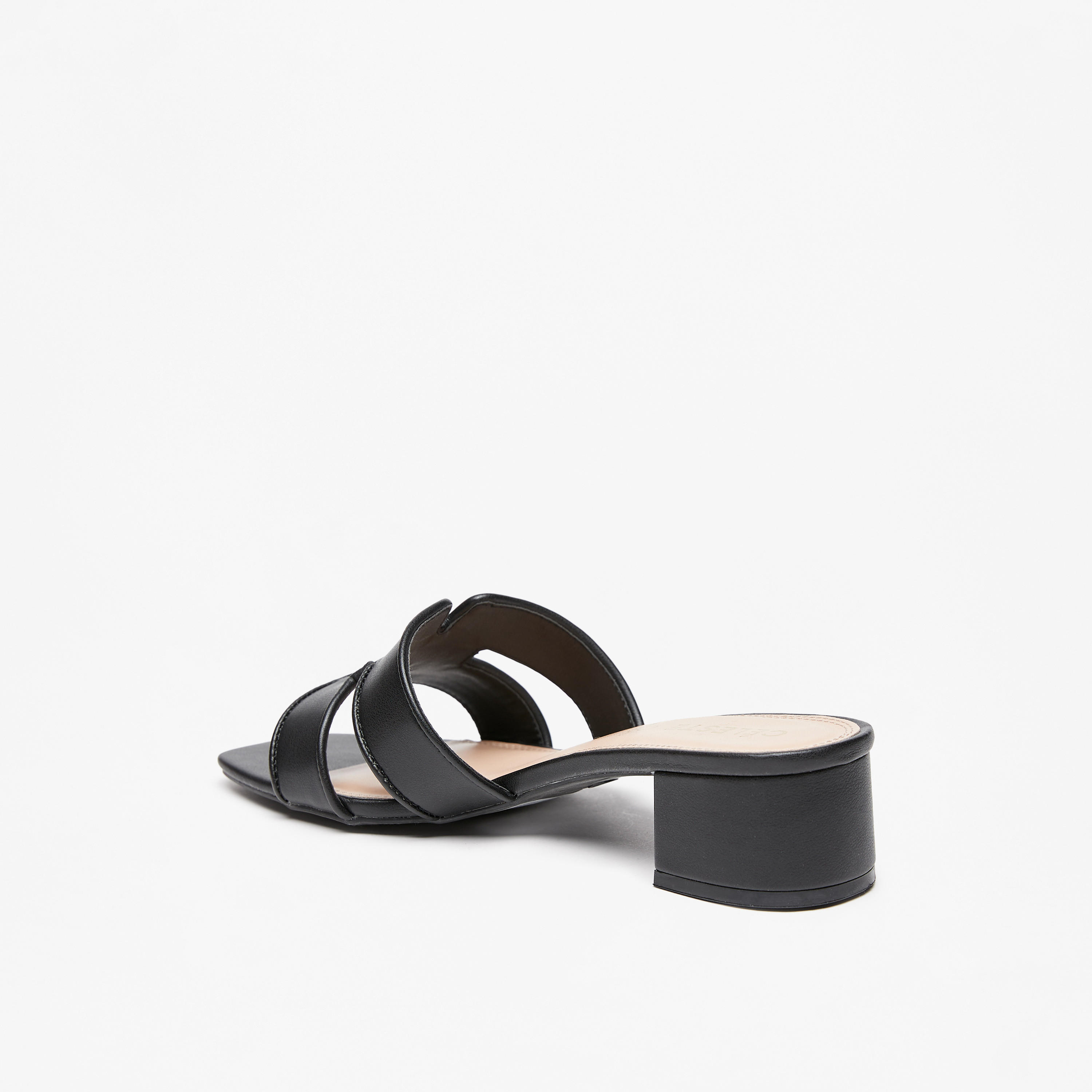Celeste Women's Textured Slip-On Slide Sandals with Block Heels-women-shoes-heels-image-2