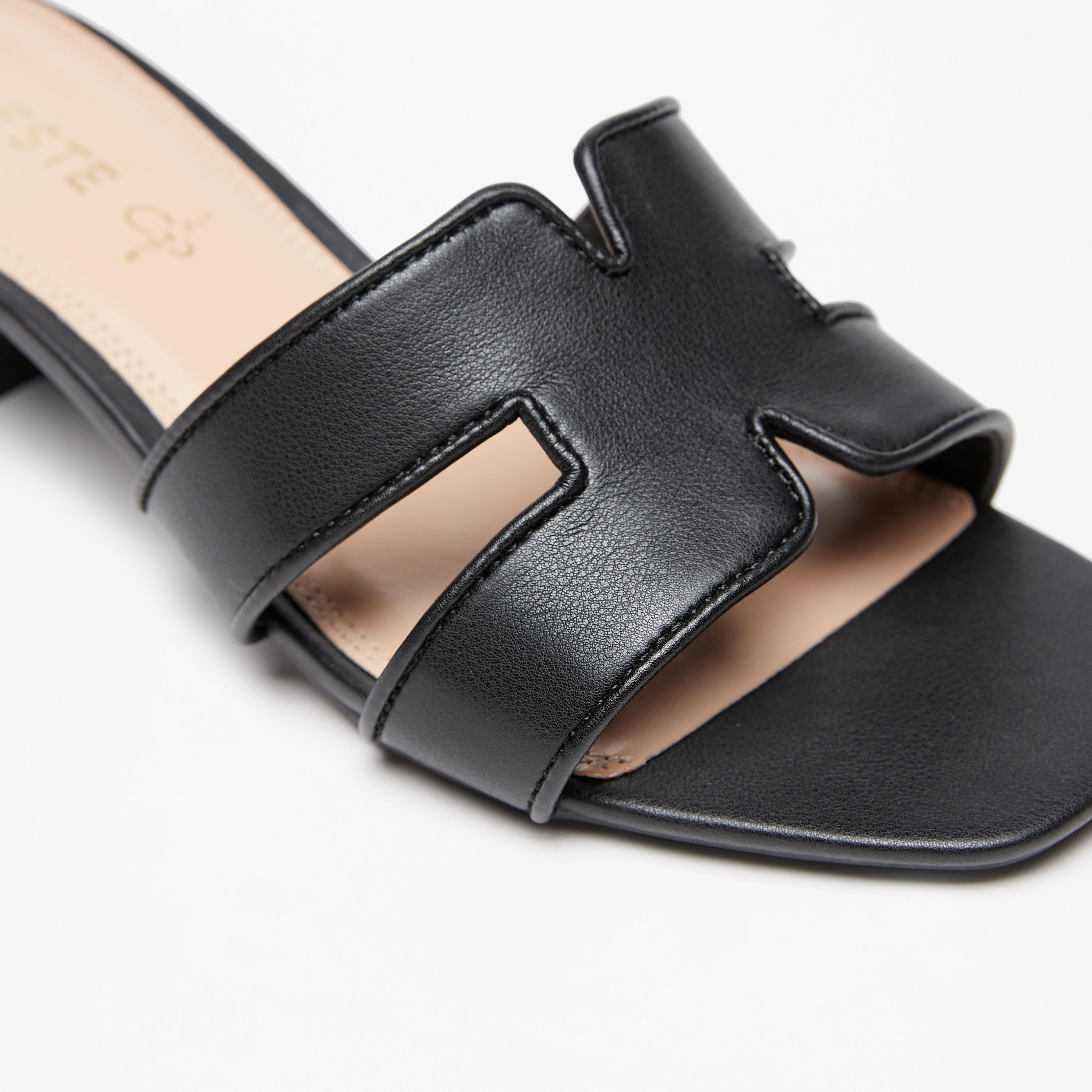 Celeste Women's Textured Slip-On Slide Sandals with Block Heels-women-shoes-heels-image-5