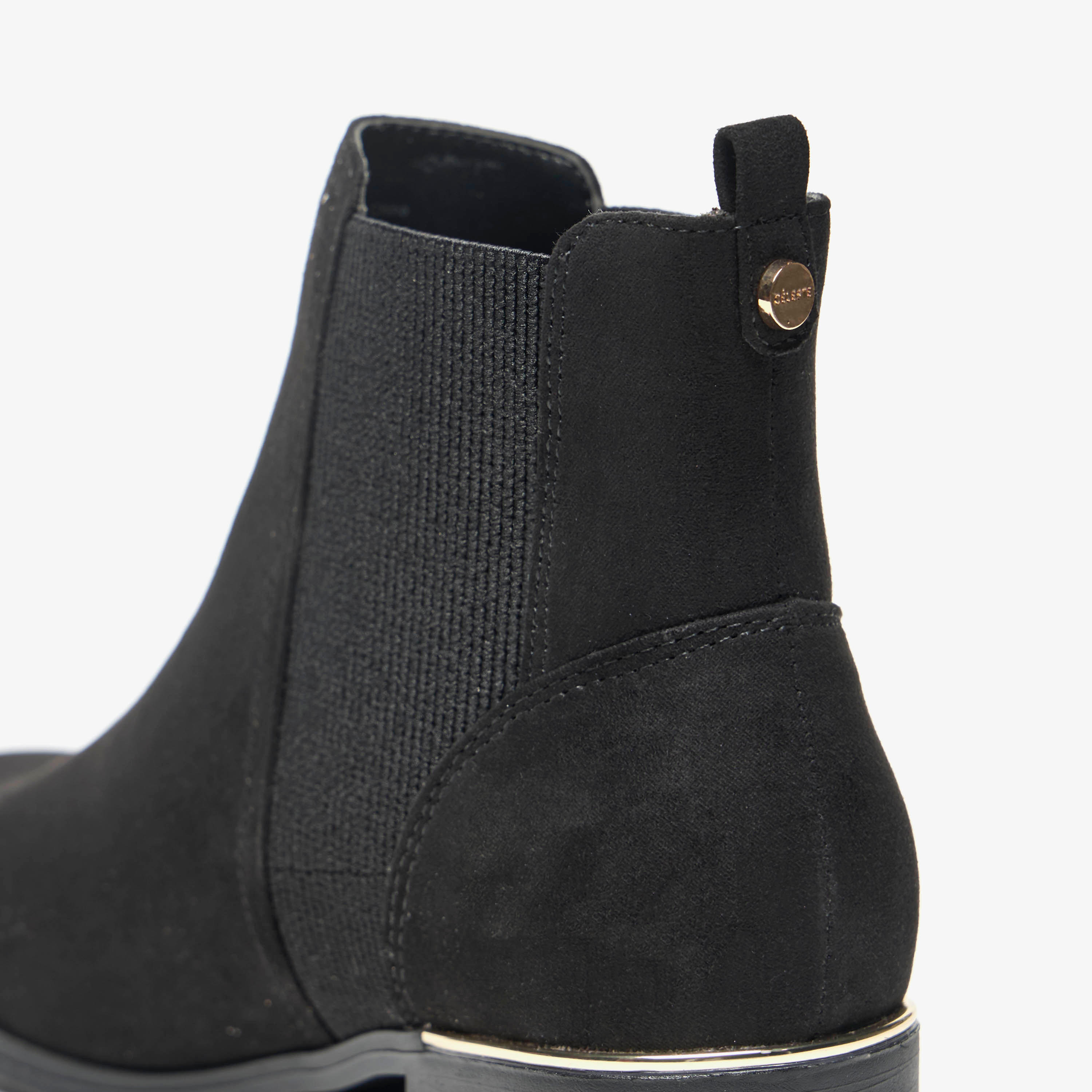 Celeste Women's Solid Slip-On Ankle Boots with Gusset and Block Heels-women-shoes-boots-image-5