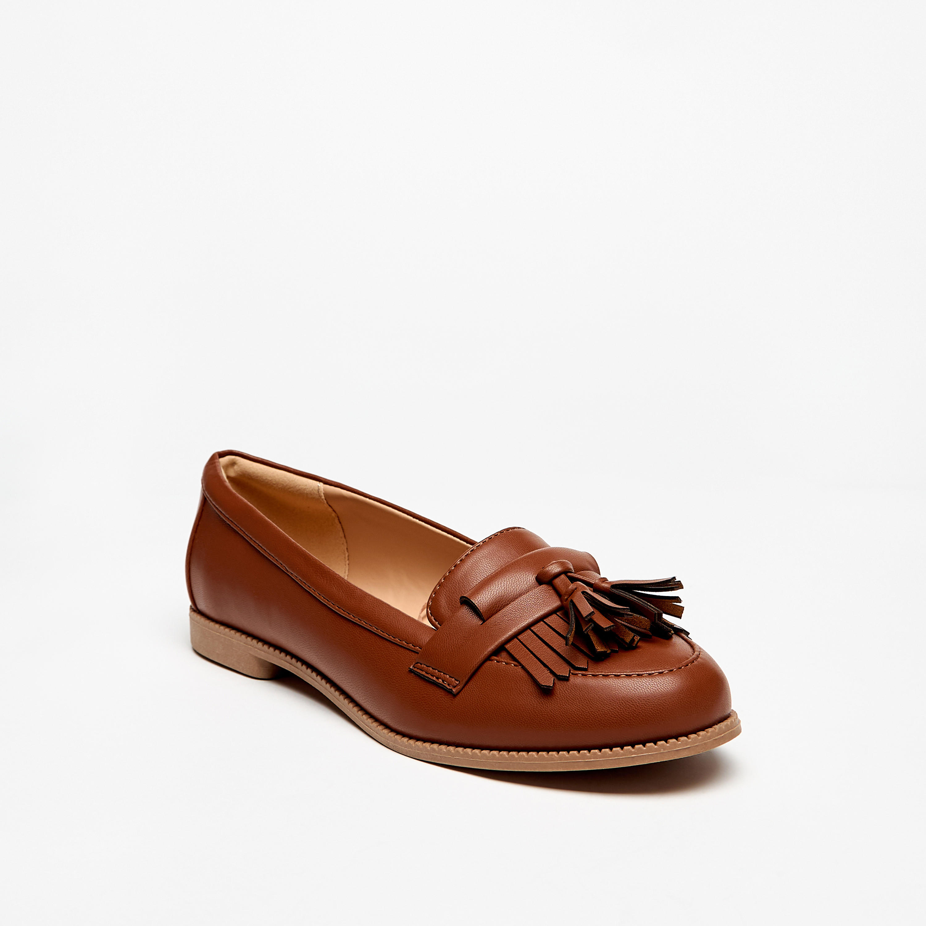 Celeste Women's Tassel Detail Slip-On Ballerina Shoes-women-shoes-ballerinas-image-1