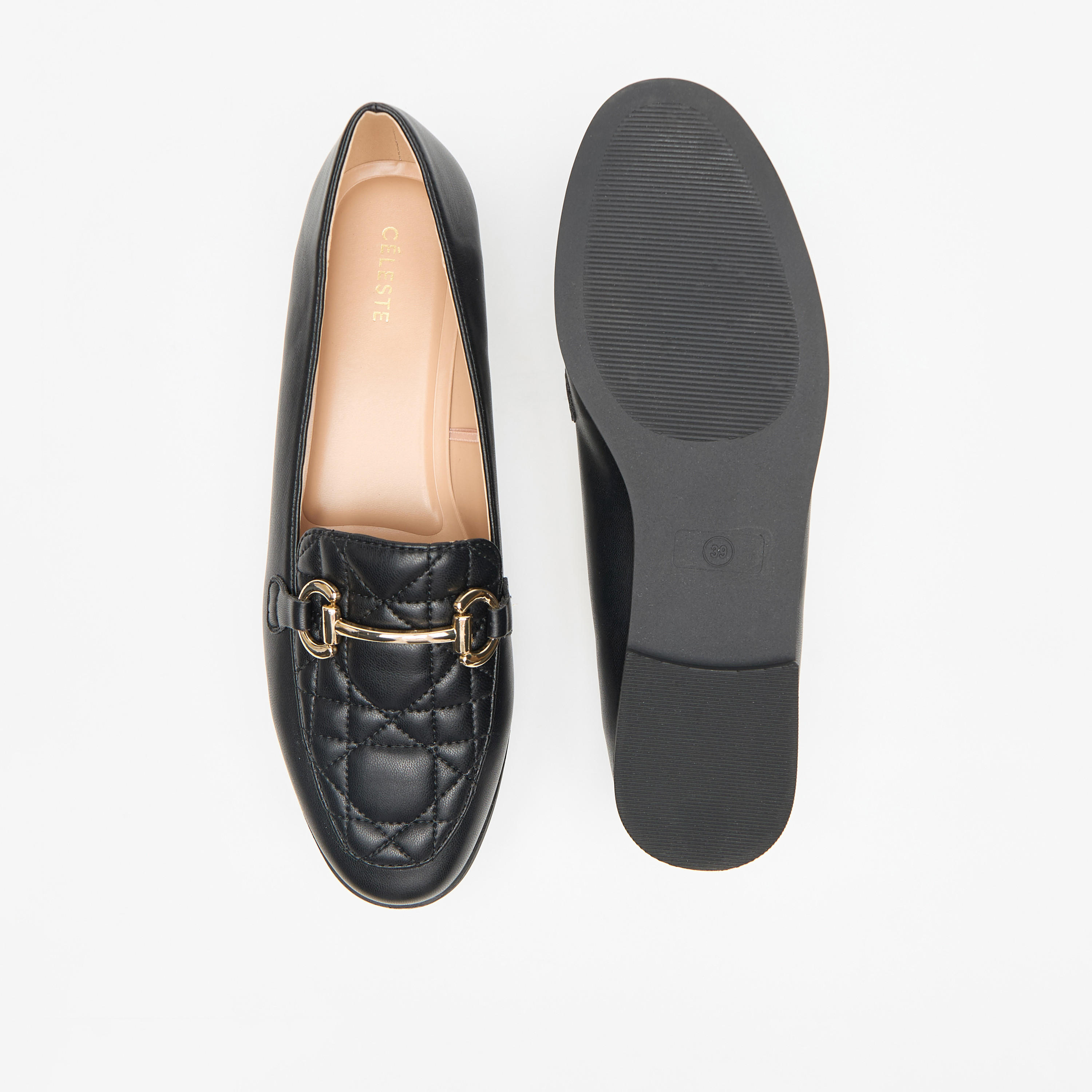Celeste Women's Quilted Loafers with Metallic Accent-women-shoes-flats-loafers-image-4