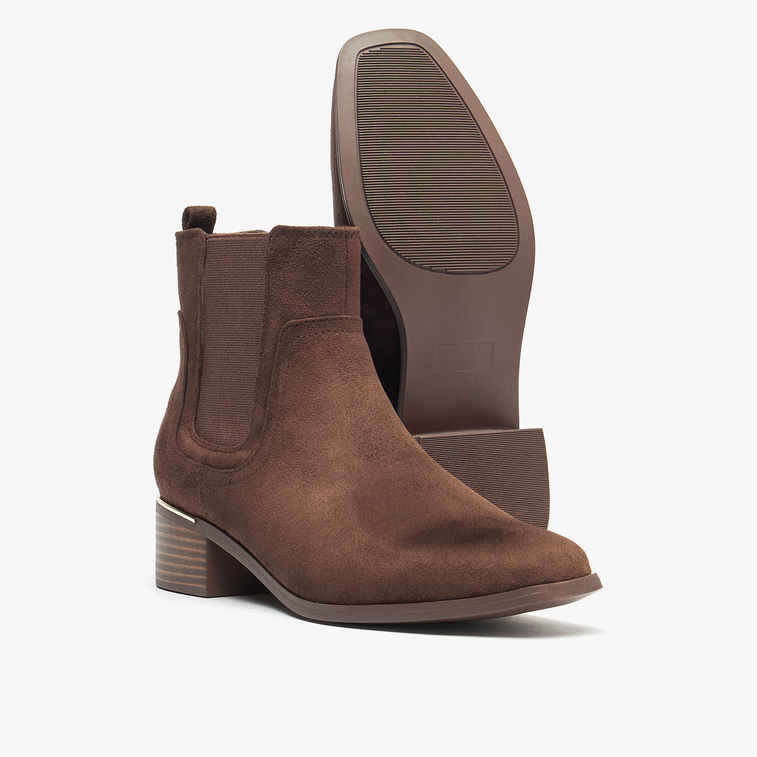 Flora Bella Textured Slip-On Ankle Boots with Block Heels-women-shoes-boots-image-9