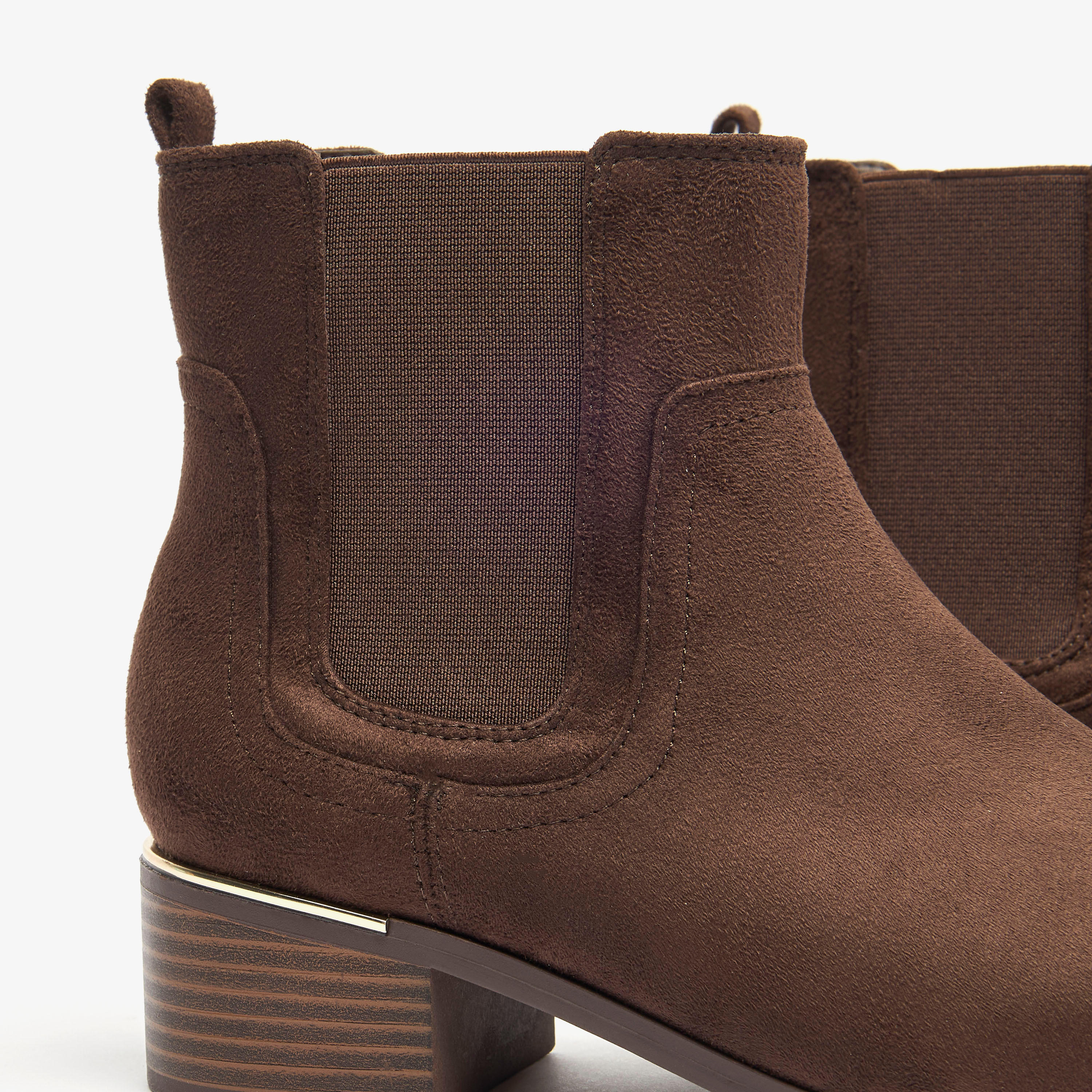 Flora Bella Textured Slip-On Ankle Boots with Block Heels-women-shoes-boots-image-5