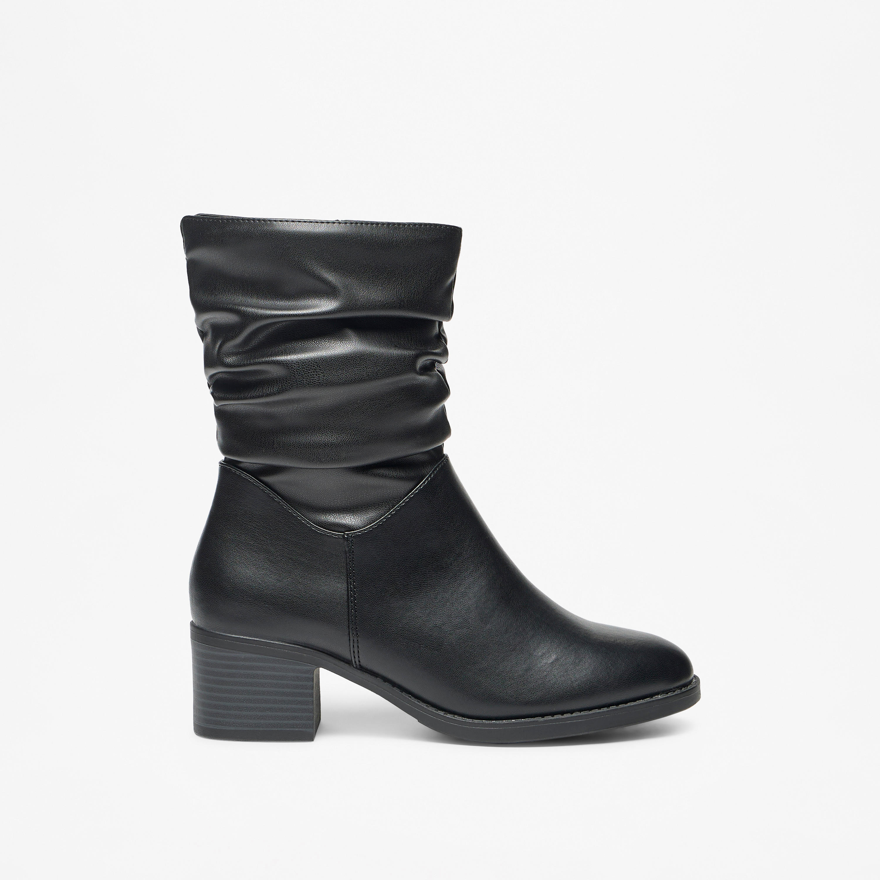 بوت واسع برقبة عالية وسحاب إغلاق وكعب سميك وكسرات للنساء من سيليست-women-shoes-boots-image-8