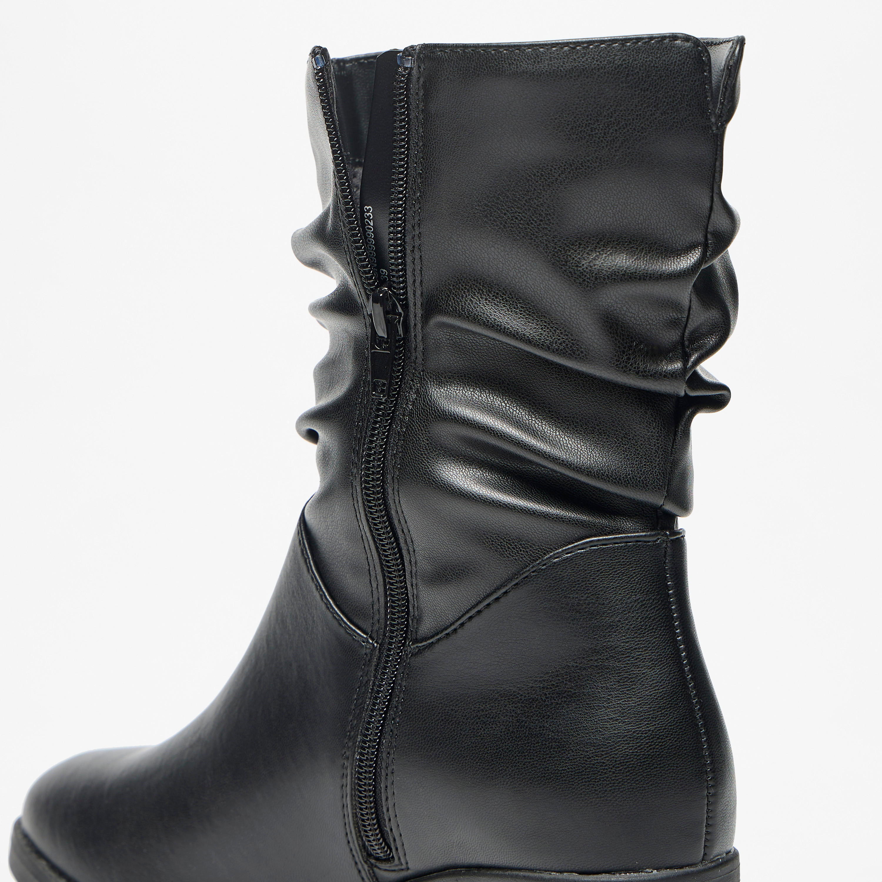 بوت واسع برقبة عالية وسحاب إغلاق وكعب سميك وكسرات للنساء من سيليست-women-shoes-boots-image-10