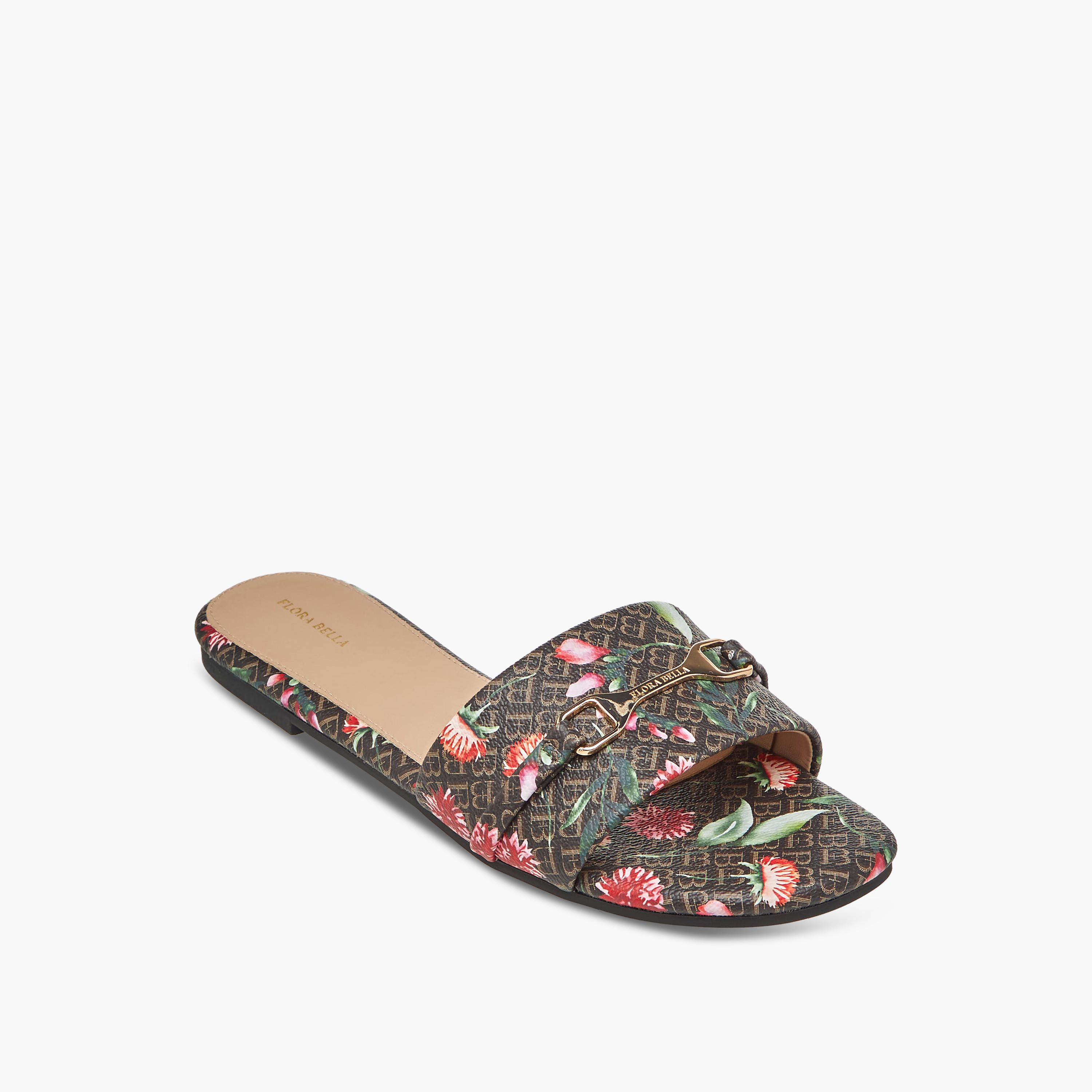 Flora Bella Women Monogram Print Sandals-women-shoes-flats-sandals-image-2
