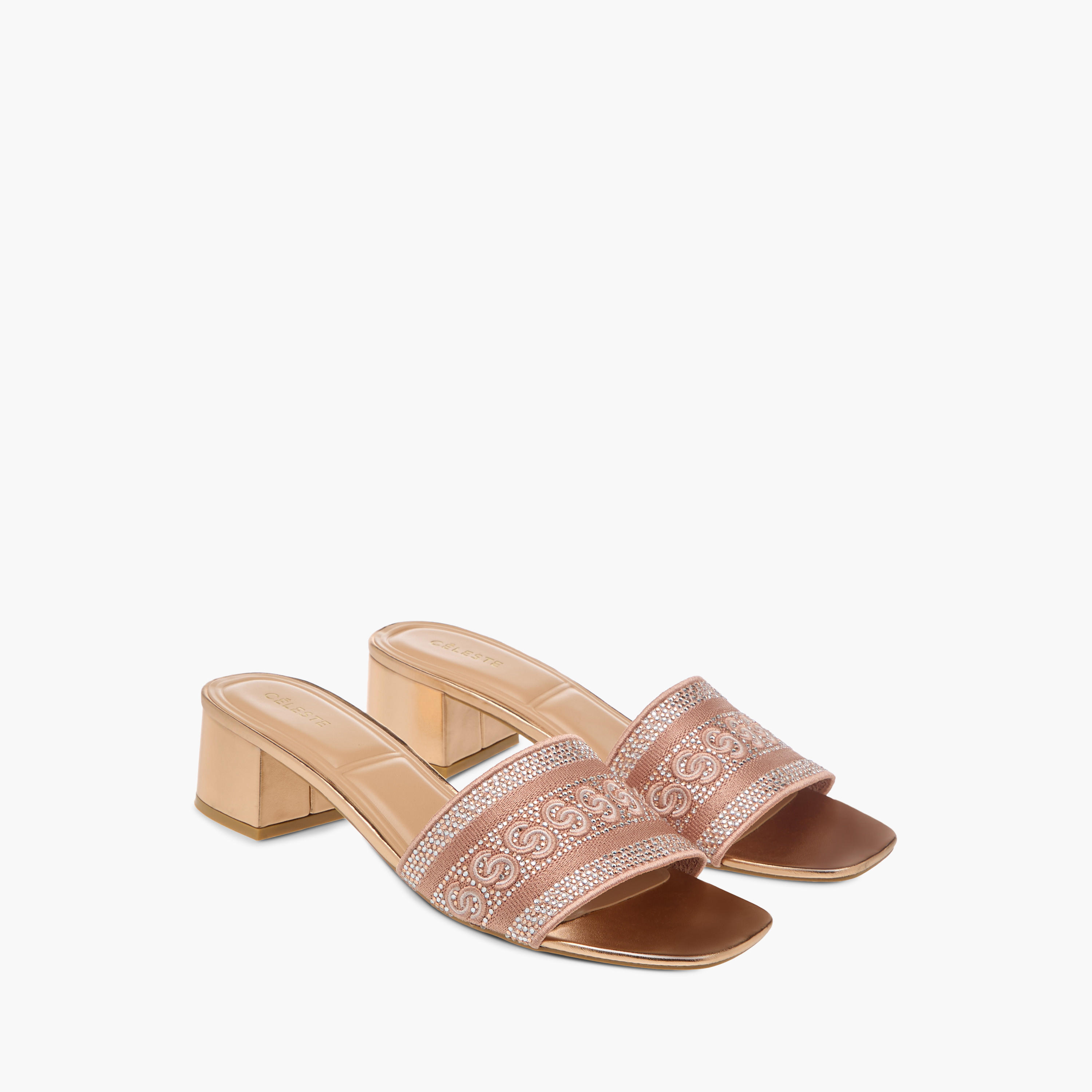 صندل مزين سهل الارتداء بكعب سميك للنساء من سيليست-women-shoes-sandals-heeled-image-1