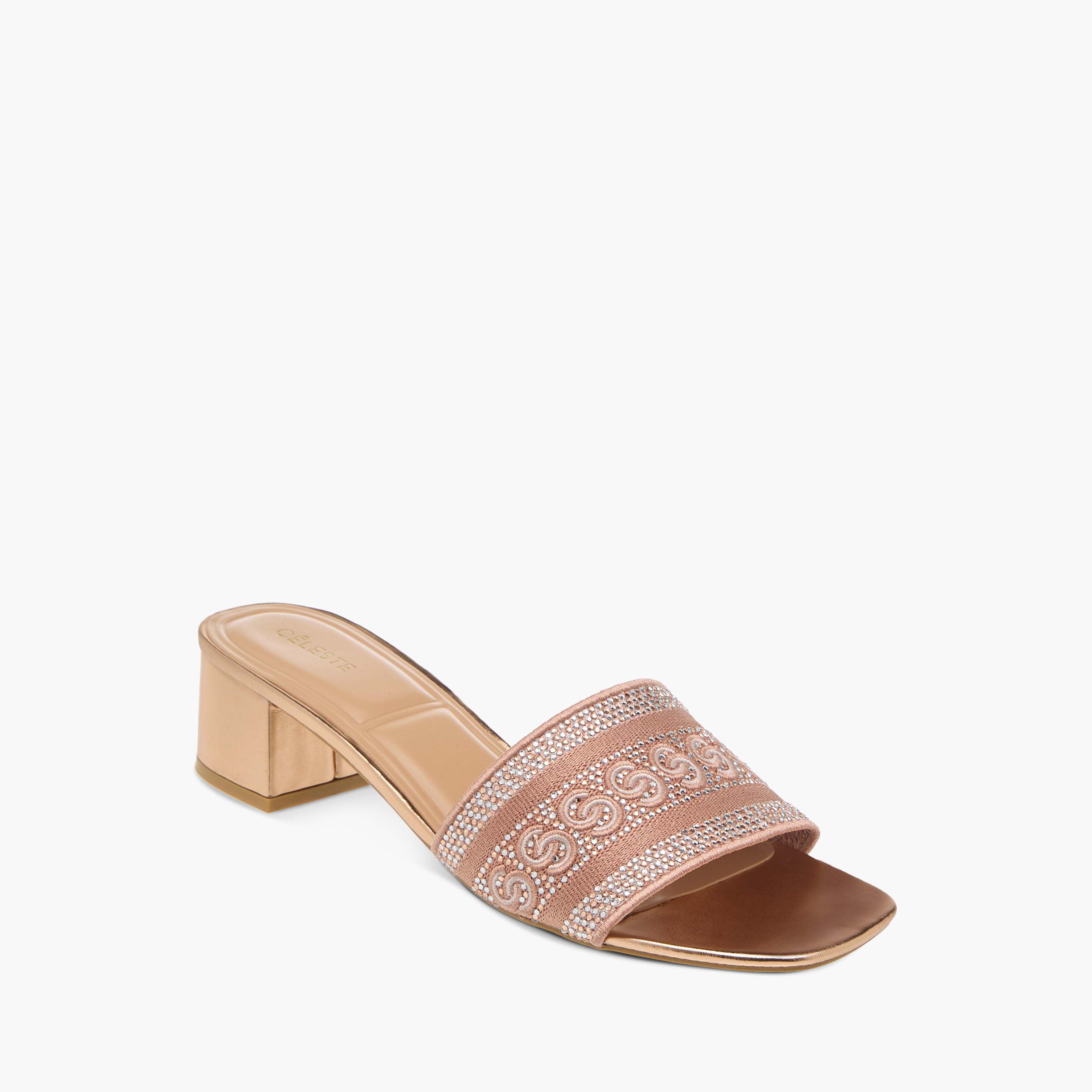 صندل مزين سهل الارتداء بكعب سميك للنساء من سيليست-women-shoes-sandals-heeled-image-2