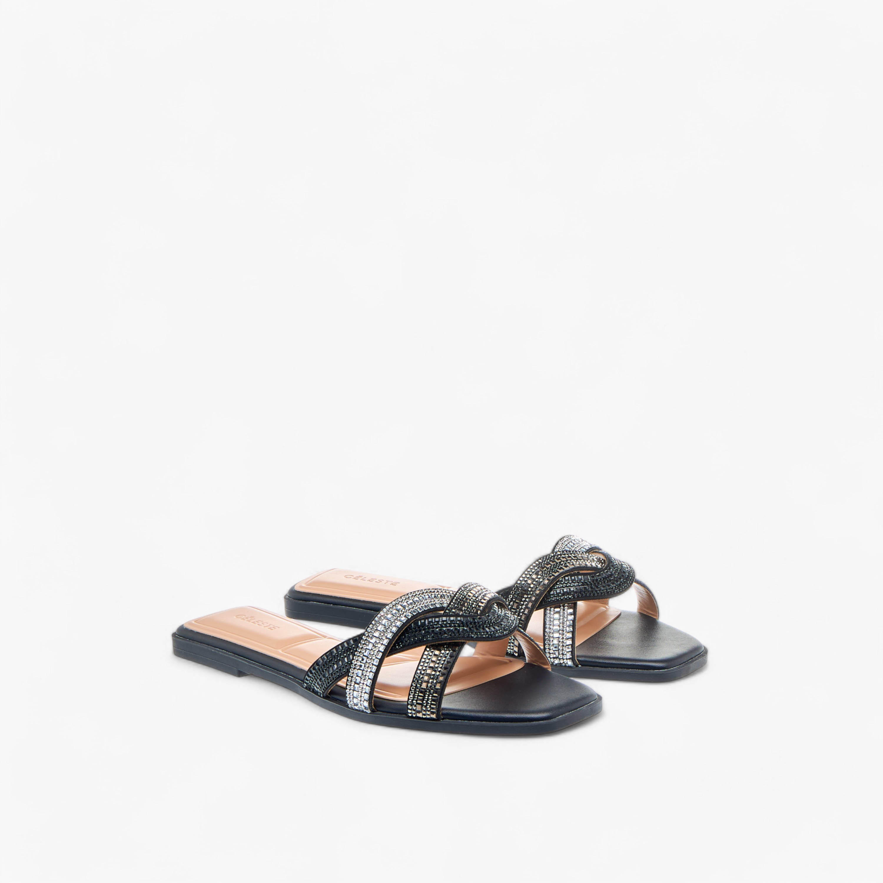 Celeste Women's Embellished Slip-On Sandals-women-shoes-flats-sandals-image-1