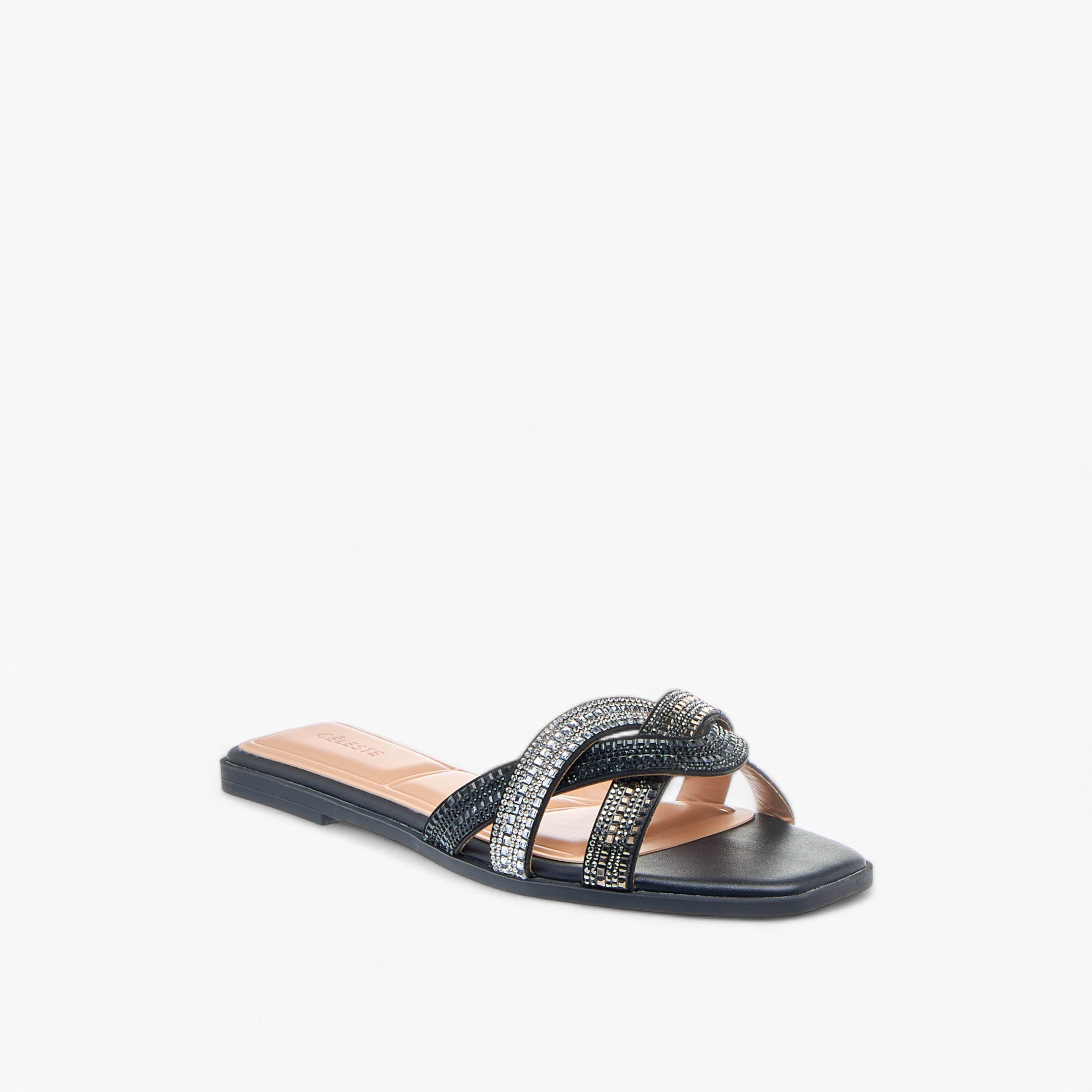 Celeste Women's Embellished Slip-On Sandals-women-shoes-flats-sandals-image-2
