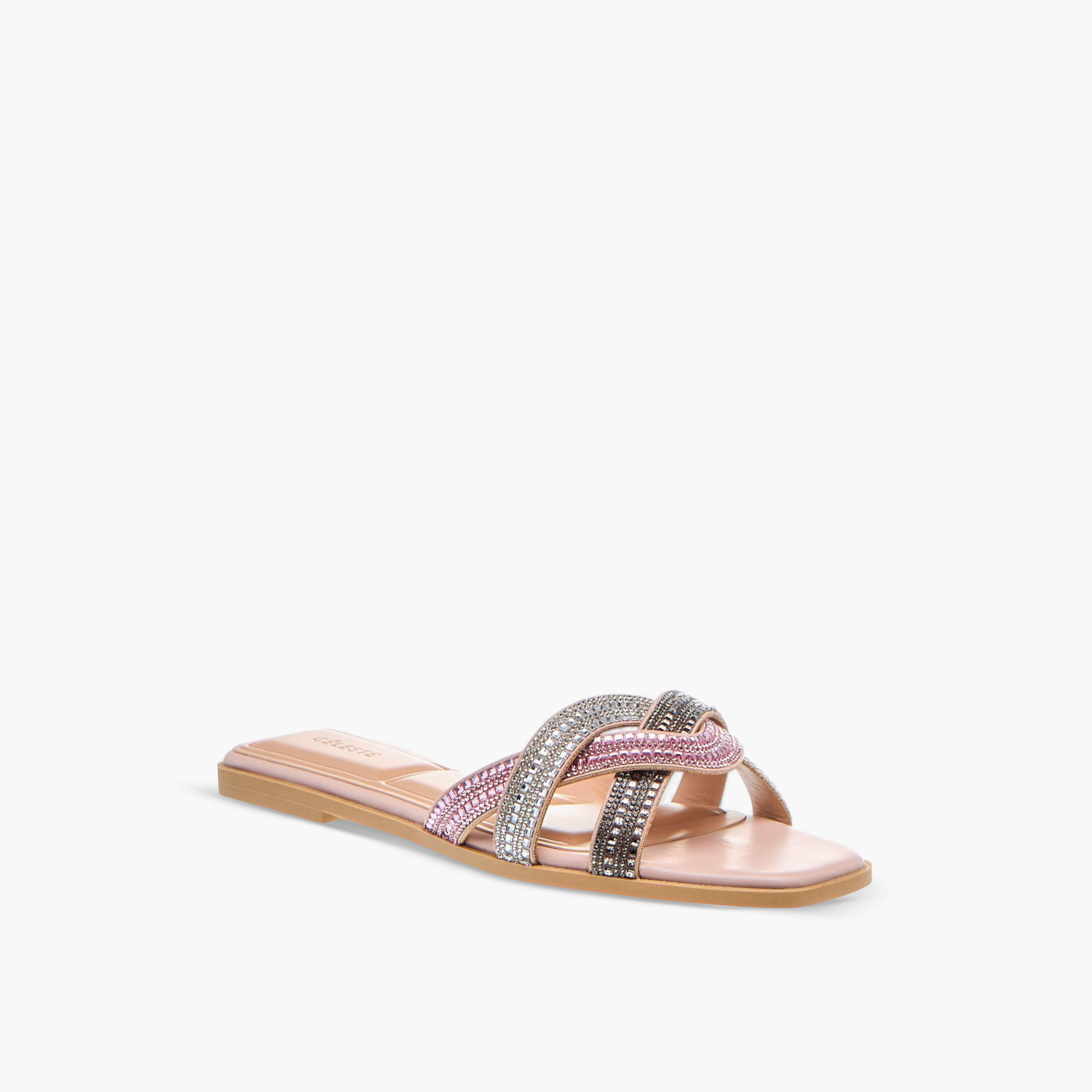 Celeste Women's Embellished Slip-On Sandals-women-shoes-flats-sandals-image-2